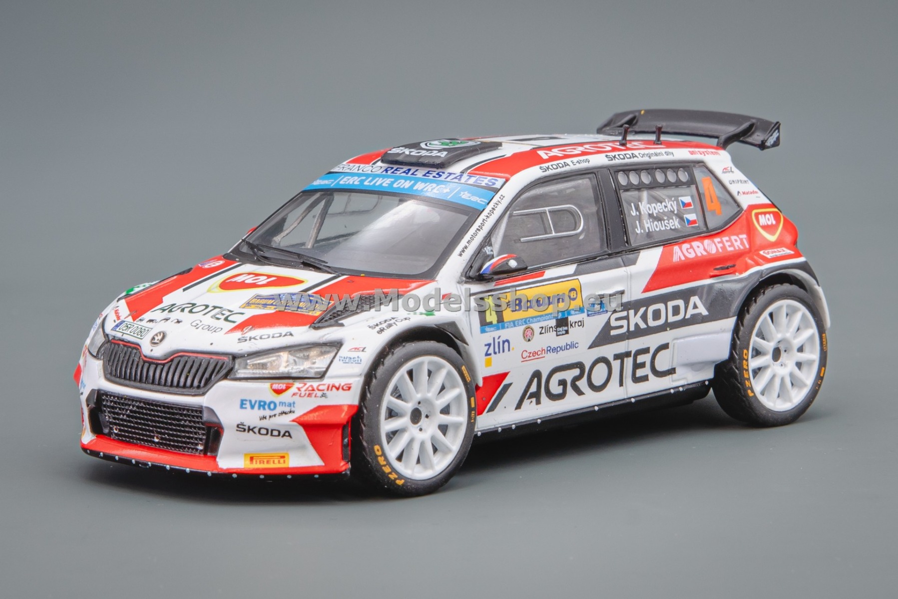IXORAM936LQ.22 Skoda Fabia Rally2 EVO, No.4, Barum Rally Zlin 2022, J.Kopecky - J.Hlousek