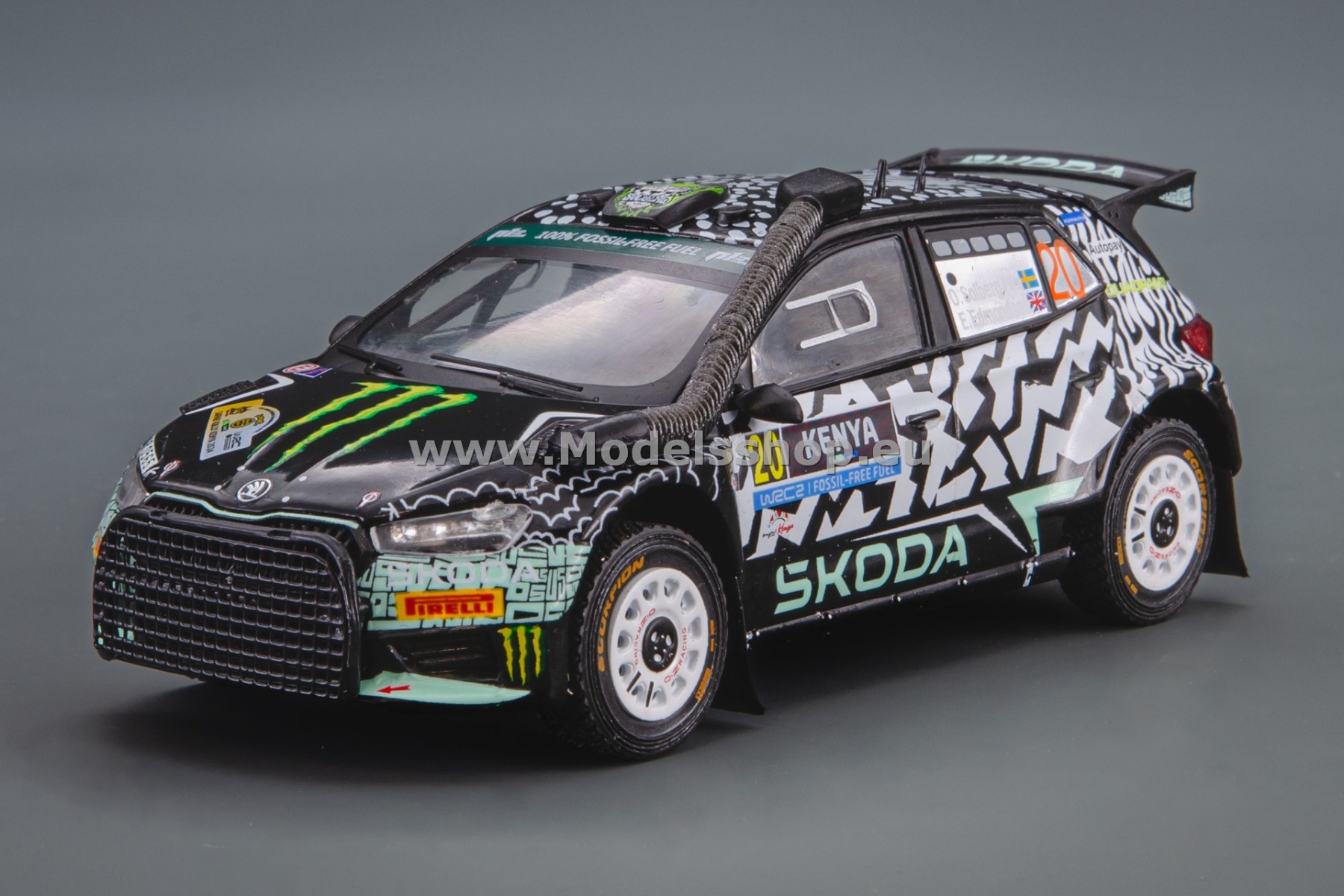 IXORAM941.22 Skoda Fabia Rally2, No.20, Safari Rally Kenya 2024, O.Solberg - E.Edmondson