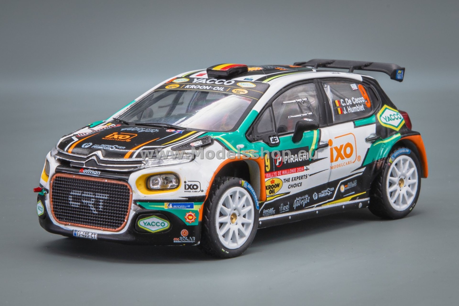 IXORAM942.22 Citroen C3 Rally2, No.9, Rally WM, Rallye Wallonien 2024, C.De Cecco - J.Humblet