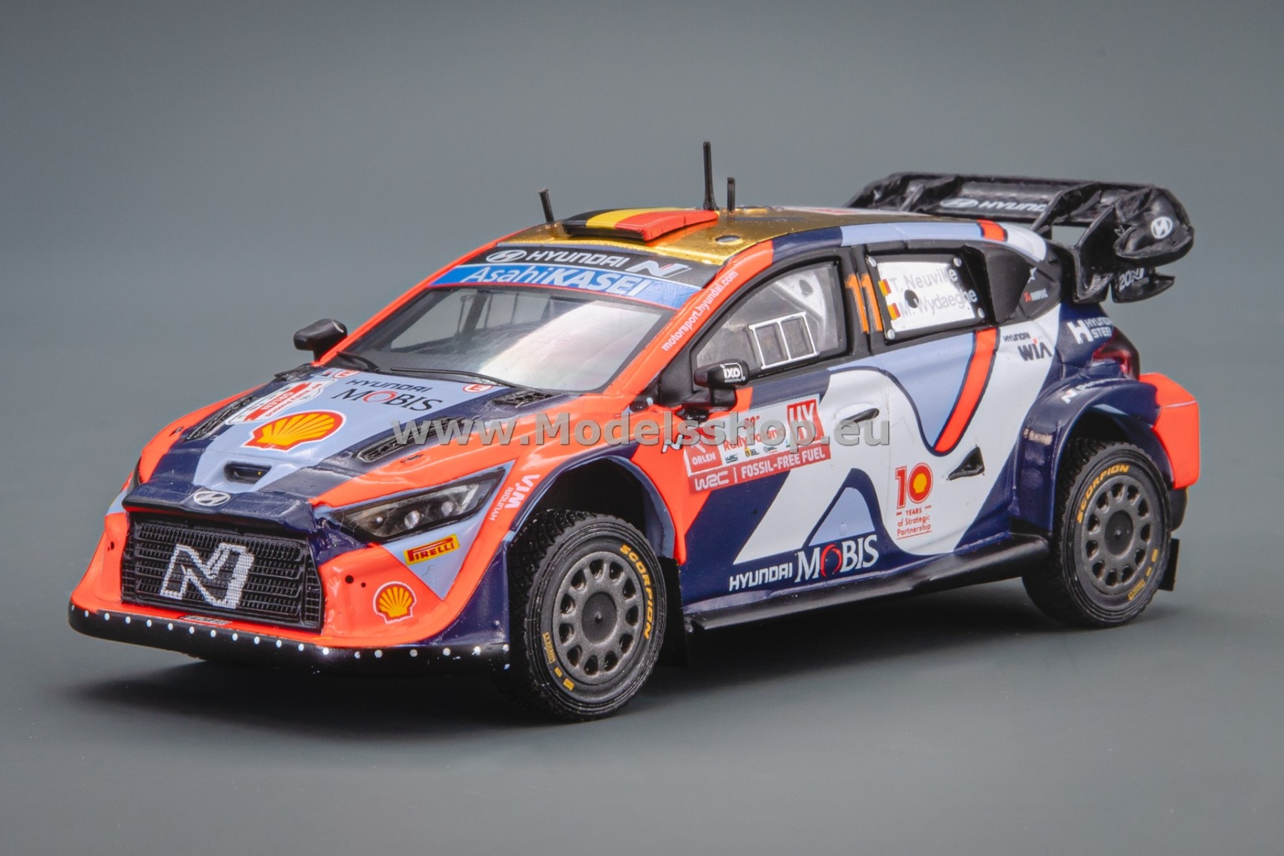 IXORAM943.22 Hyundai i20 N Rally1, No.11, WRC Rally Poland 2024, T.Neuville M.Wydaeghe (