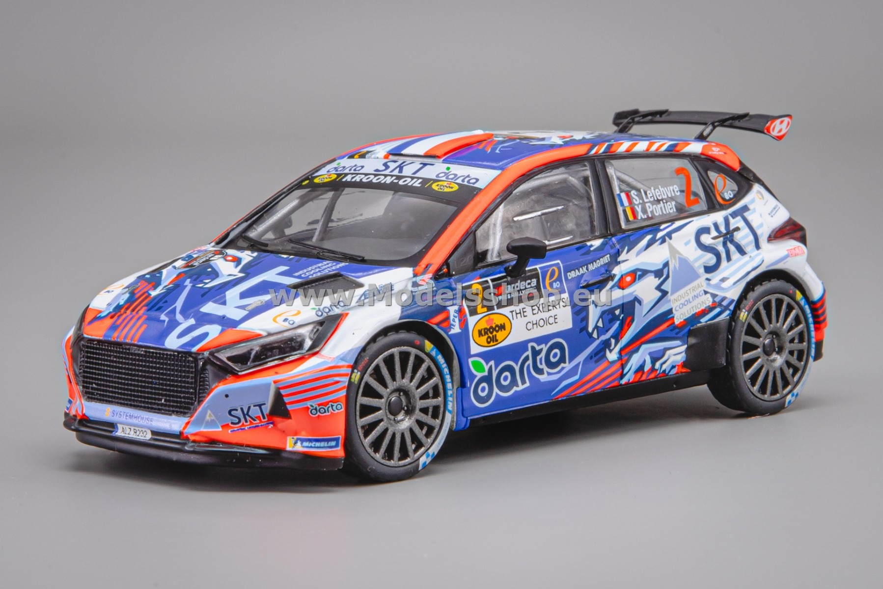 IXORAM948.22 Hyundai i20 N Rally 2, No.2, Rally WM, Rally Ypres 2024, S.Lefebvre - X.Portier