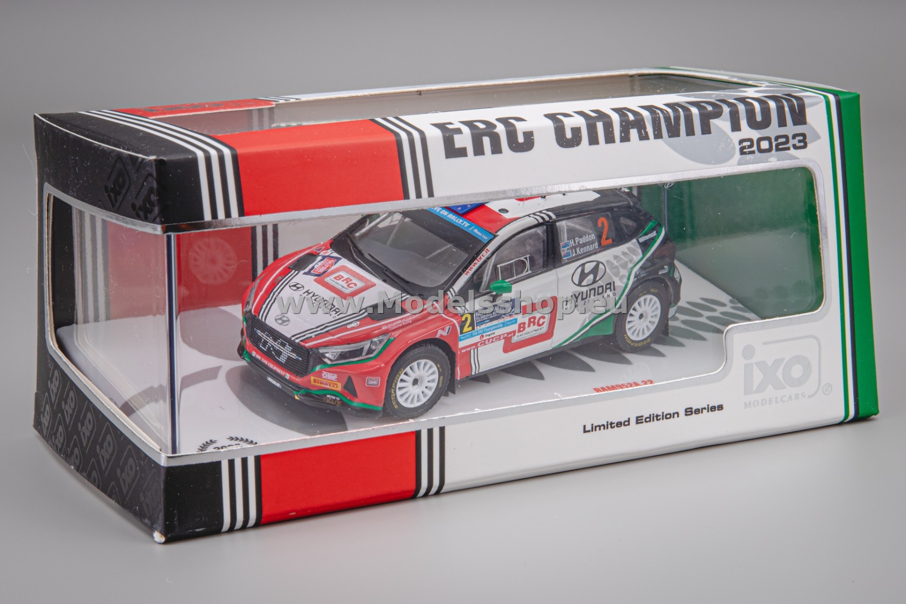 Modèle Réduit 1:43 Hyundai I20 Rally2 #2 - Rallye Serras De Fafe 2023 - Paddon - Ixo
