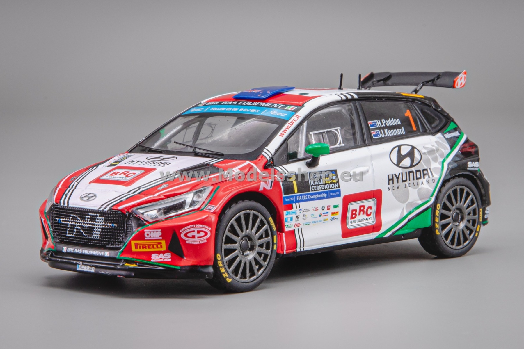 IXORAM952B.22 Hyundai i20 N Rally 2, No.1, Rali Ceredigion 2024 / ERC Champion 2024, H.Paddon - J.Kennard (Limited edition)