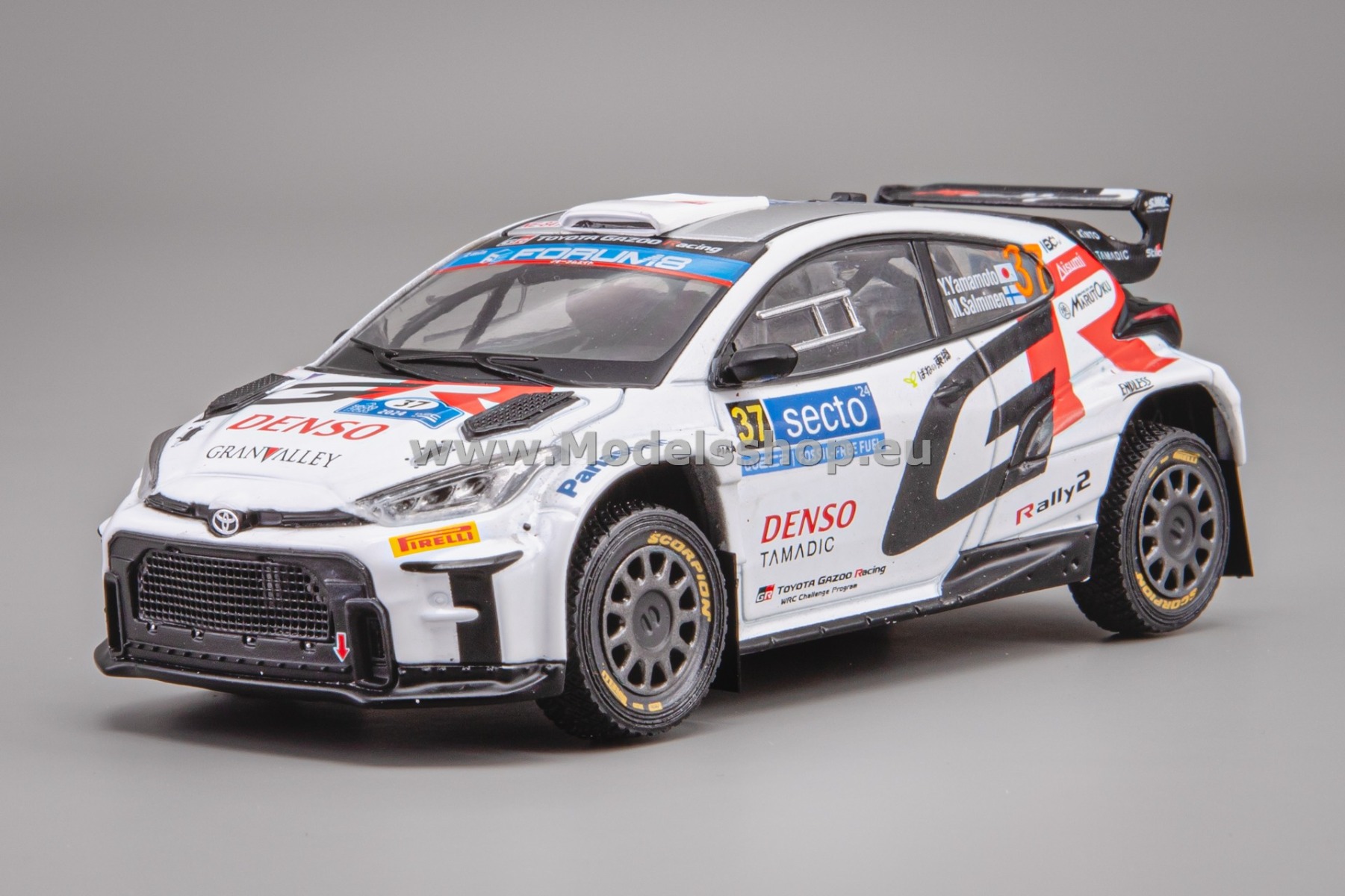 IXORAM956.22 Toyota GR Yaris Rally2, No.37, Rally WM, Rally Finland 2024, Y.Yamamoto - M.Salminen