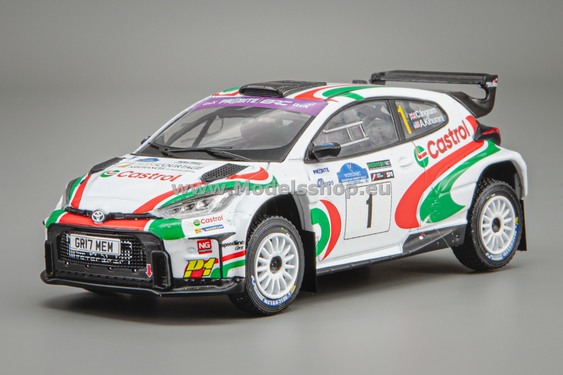 IXORAM958.22 Toyota GR Yaris Rally2, No.1, Rally WM, Voyonic Grampian Forest Rally 2024, C.Ingram/A.Kihurani