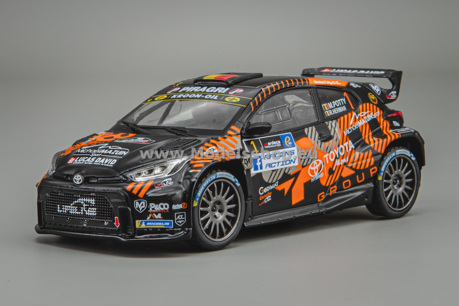 IXORAM959.22 Toyota GR Yaris Rally2, No.1, Rally WM, Rally Ypres 2024, M.Potty/R.Herman