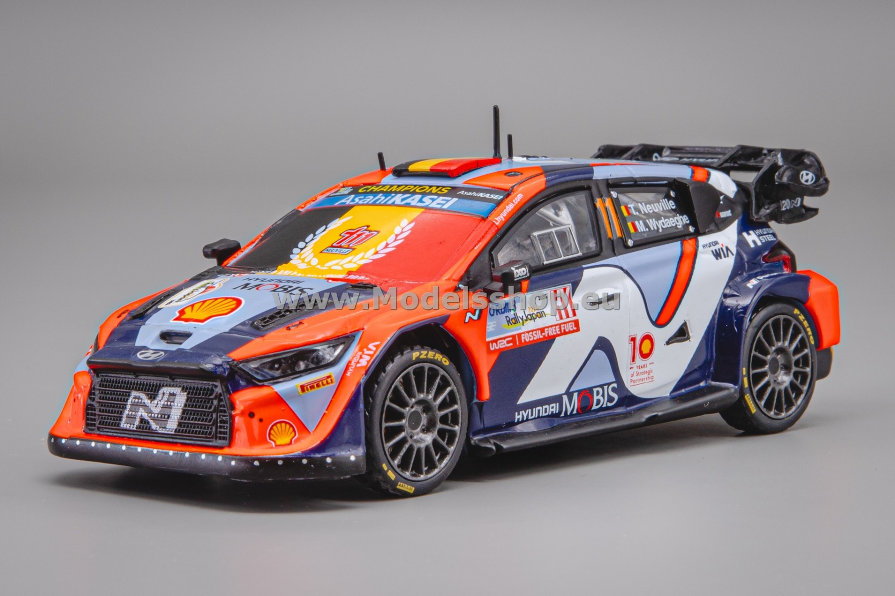 IXORAM967.22 Hyundai i20 N Rally1, No.11, Rally WM, Rally Japan 2024 / WRC World Champion 2024, T.Neuville - M.Wydaeghe (Limited edition)