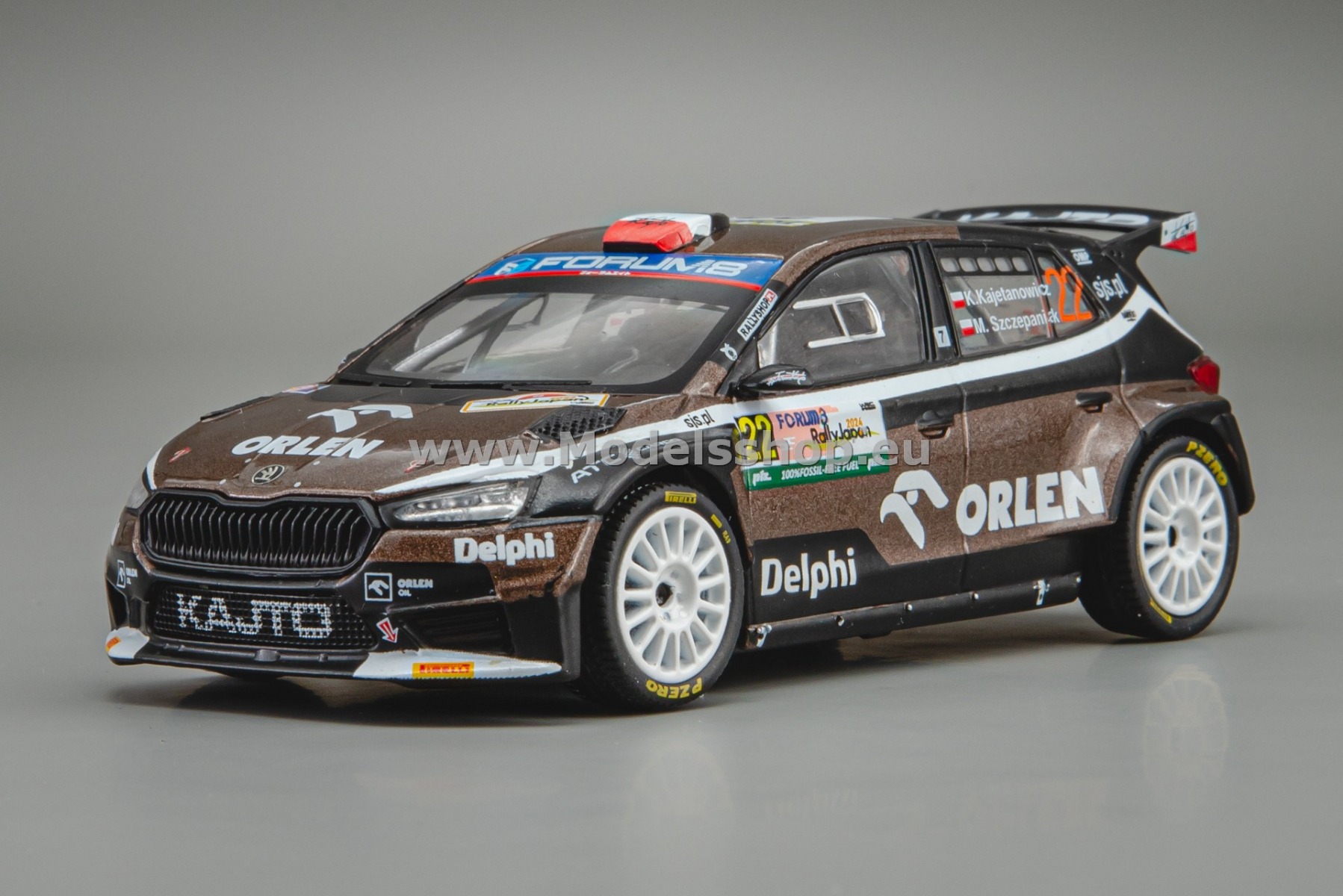 IXORAM969.22 Skoda Fabia Rally2, No.22, Rally WM, Rally Japan 2024, K.Kajetanowicz/M.Szczepaniak