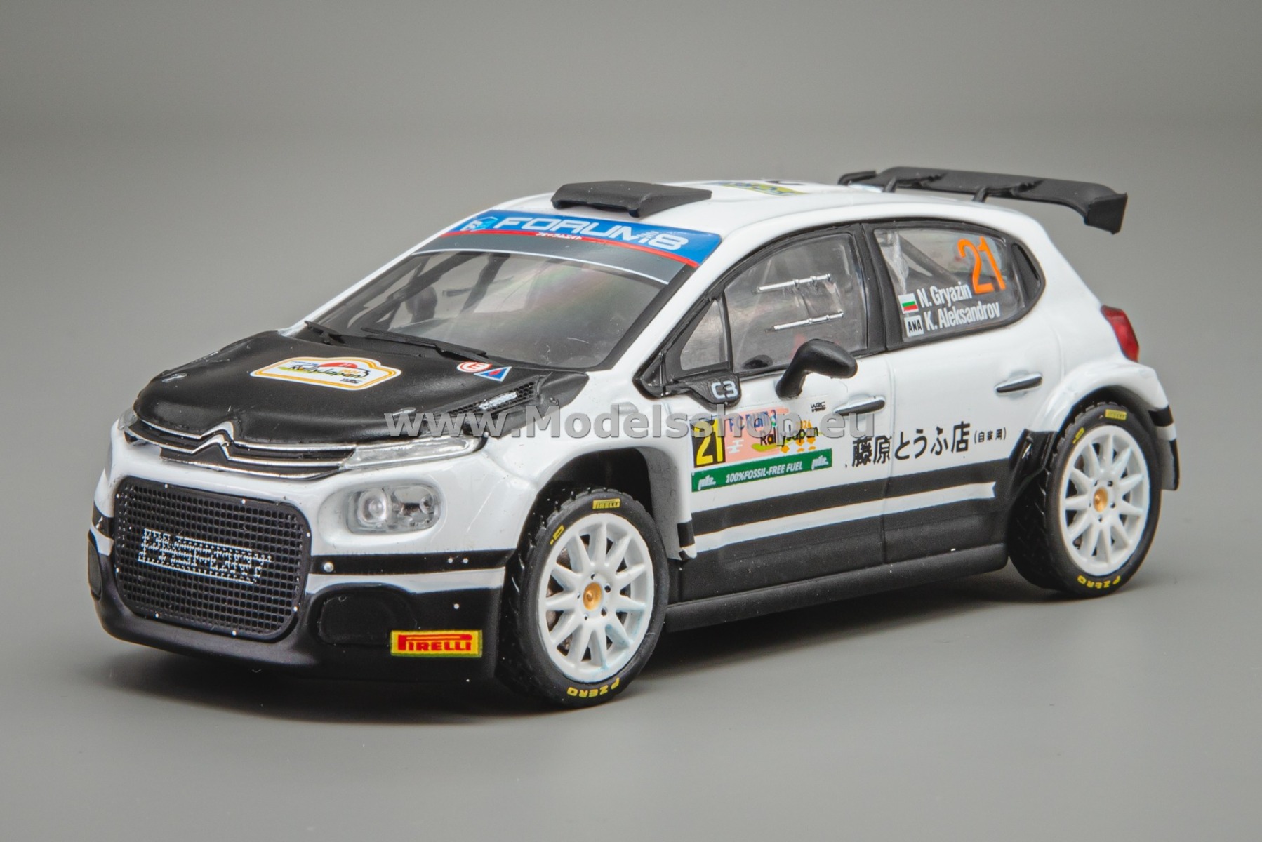 IXORAM970.22 Citroen C3 Rally2, No.21, Rally WM, Rally Japan 2024, N.Gryazin/K.Aleksandrov