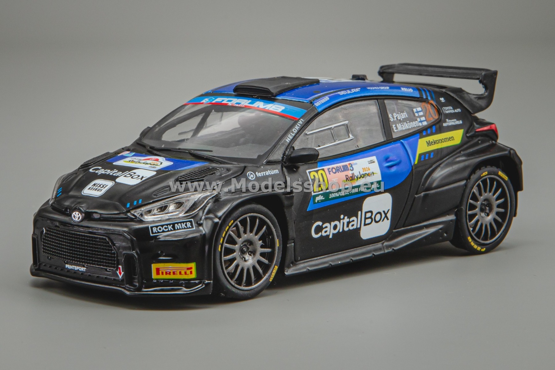 IXORAM971.22 Toyota GR Yaris Rally2, No.20, Rally WM, Rally Japan 2024, S.Pajari/E.Mälkonen