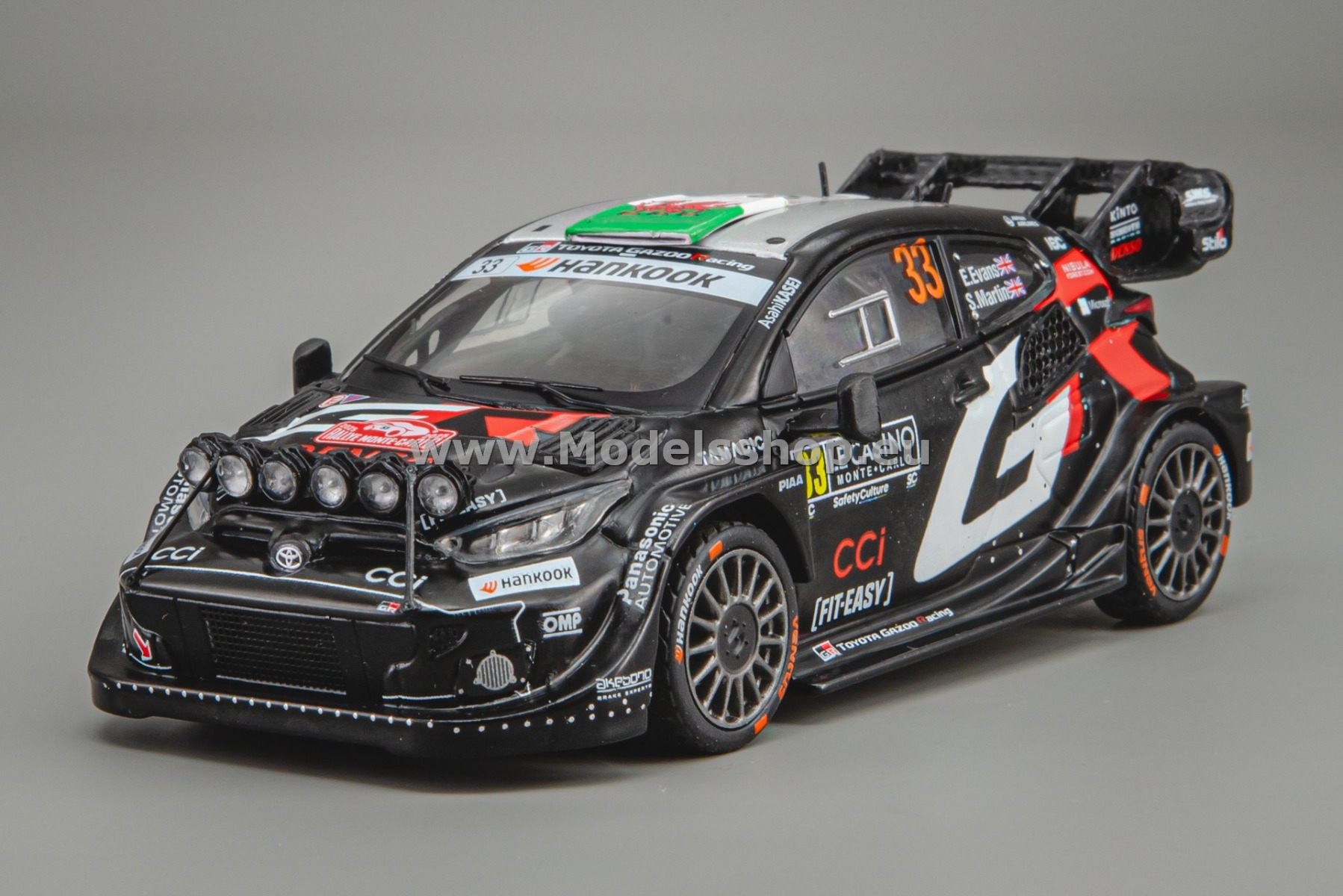 IXORAM972B.22 Toyota GR Yaris Rally1, No.33, WRC, Rally Monte Carlo 2025, E.Evans/S.Martin