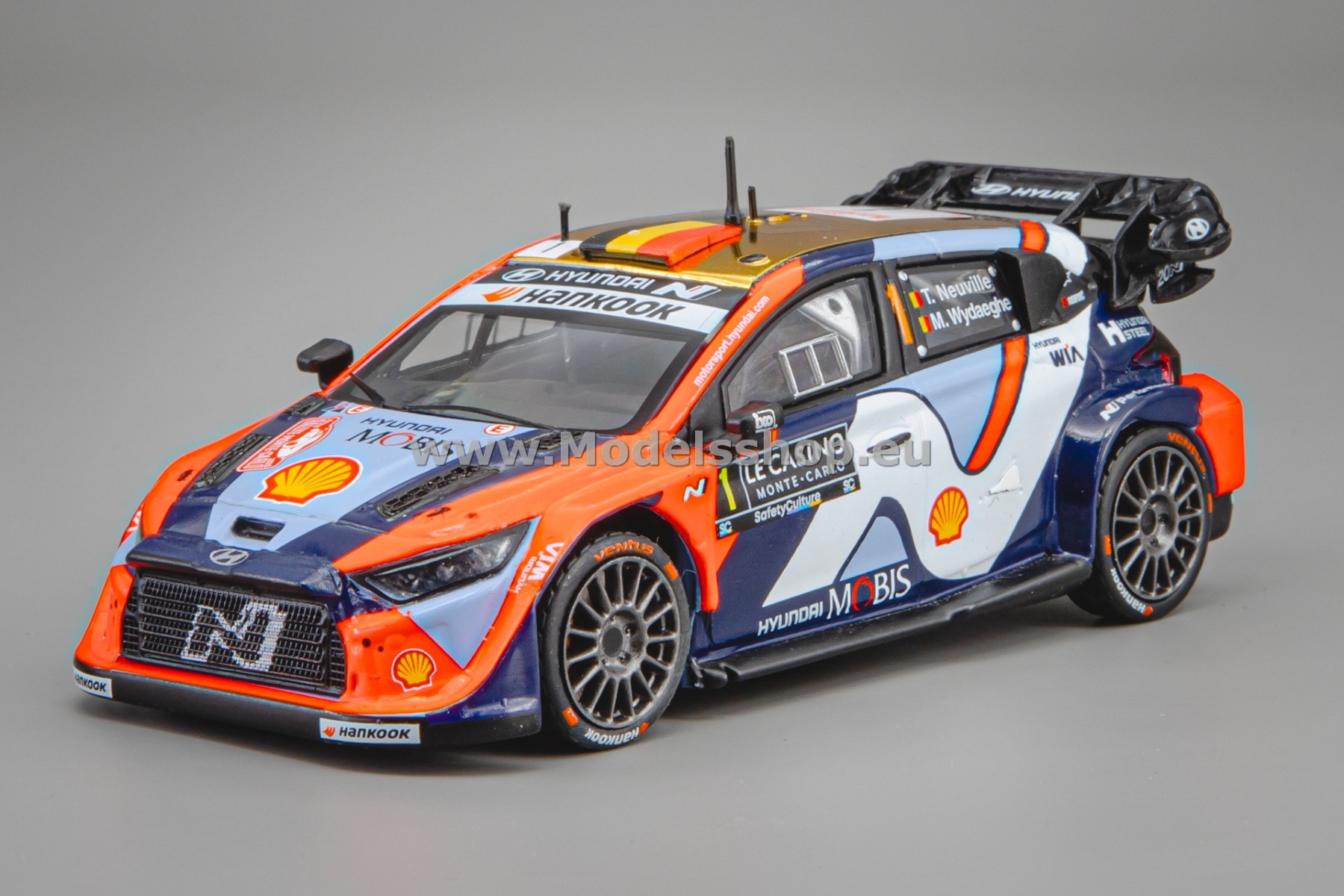 IXORAM973C.22 Hyundai i20 N Rally1, No.1, WRC, Rally Monte Carlo 2025, T.Neuville/M.Wydaeghe
