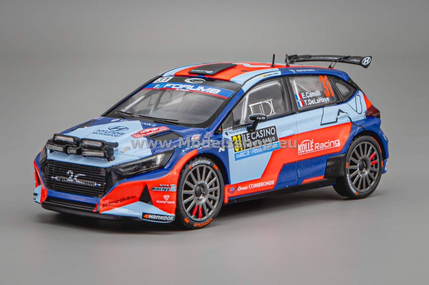 IXORAM978.22 Hyundai i20 N Rally2, No.31, WRC, Rally Monte Carlo 2025, E.Camilli/T.De la Haye