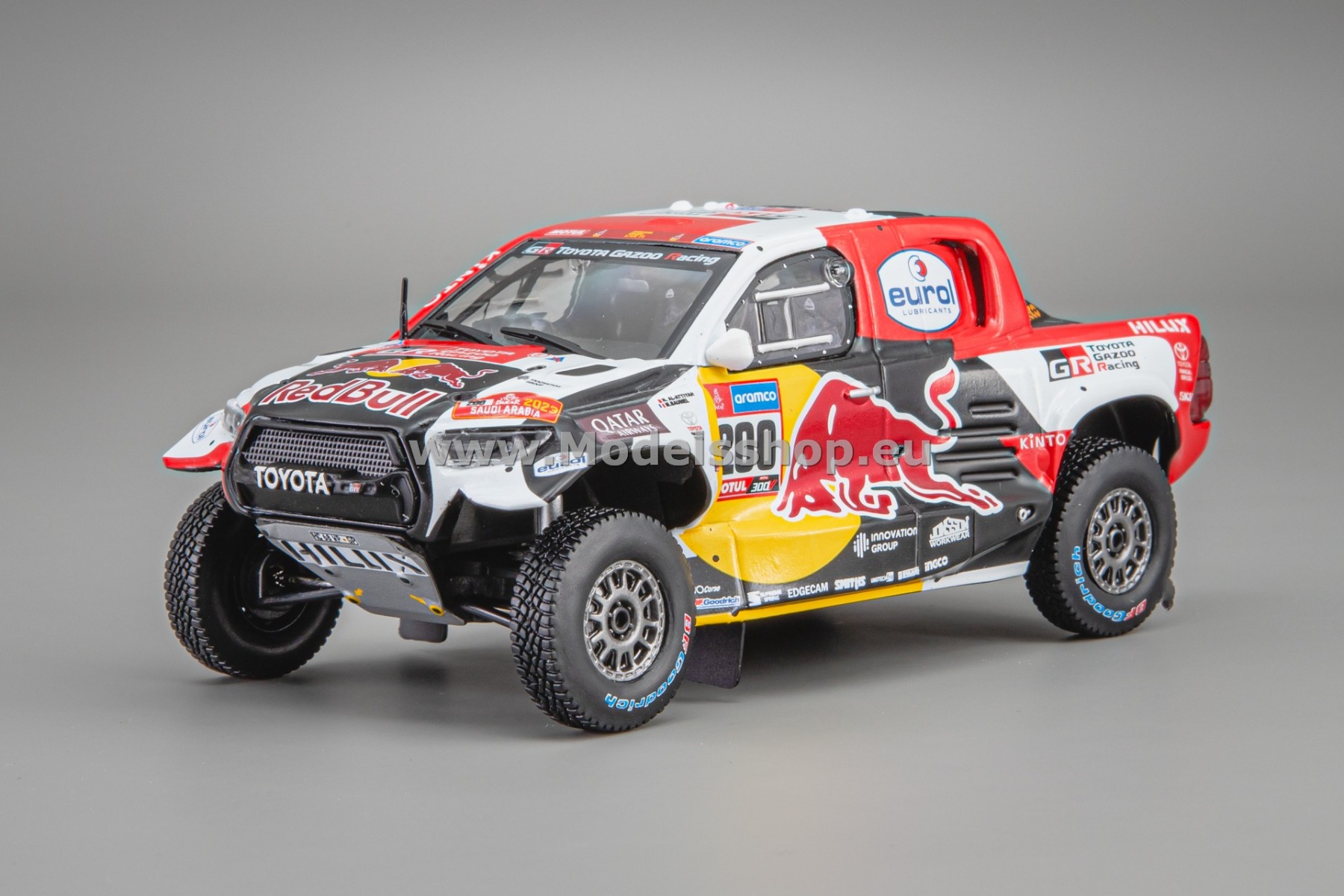 IXORAM986.22 Toyota GR DKR Hilux Evo T1+, No.200, Rally Dakar 2023, N.Al-Attiyah/M.Baumel