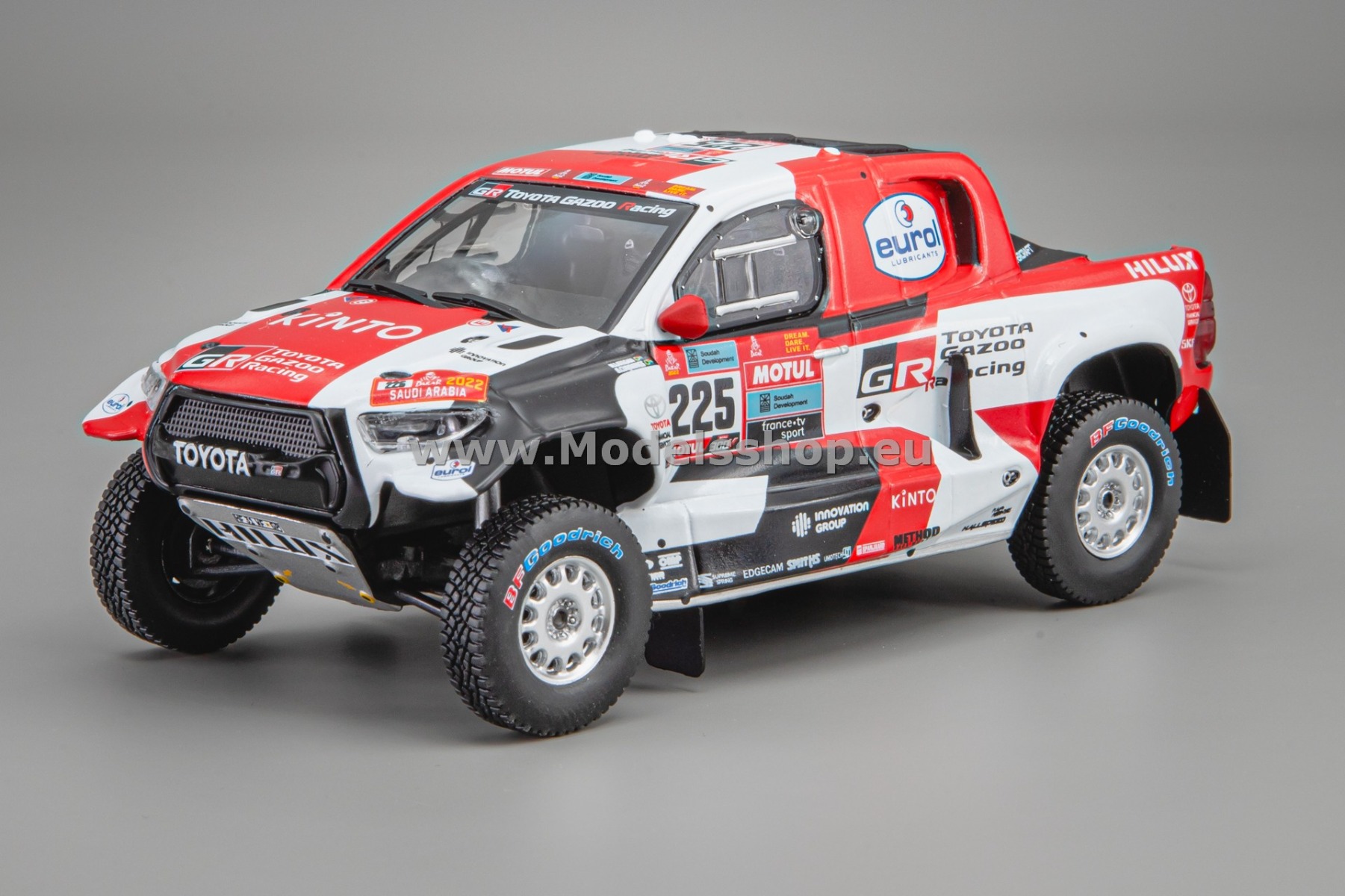 IXORAM987B.22 Toyota GR DKR Hilux Evo T1+, No.225, Rally Dakar,2022, H.Lategan/B.Cummings