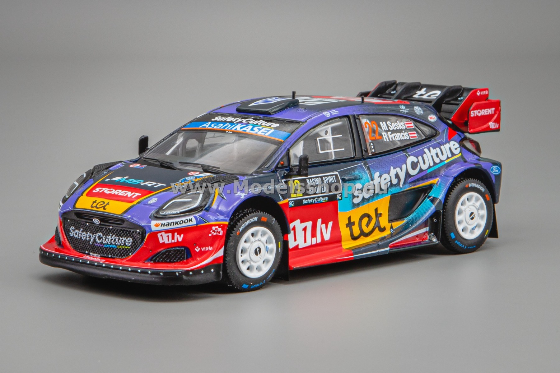 IXORAM990.22 Ford Puma Rally1, M-Sport WRT No.22 WRC Rally Sweden 2025, M.Sesks/R.Francis