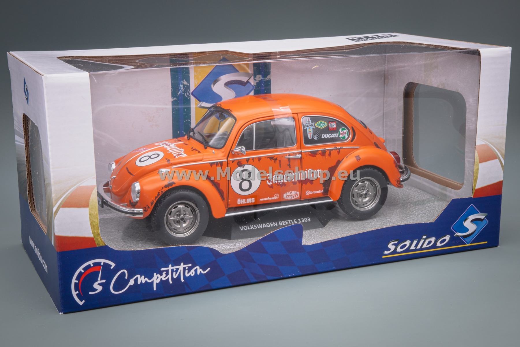 Solido 1:18 VW Maggiolino 1303 Arancione/bianco Del 1974 - Edizione Limitata Special