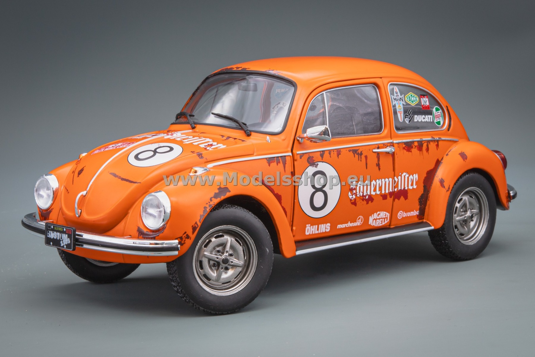 Solido S1800518 Volkswagen / VW Käfer / Beetle 1303 Jägermeister Tribute, 1974 /orange/