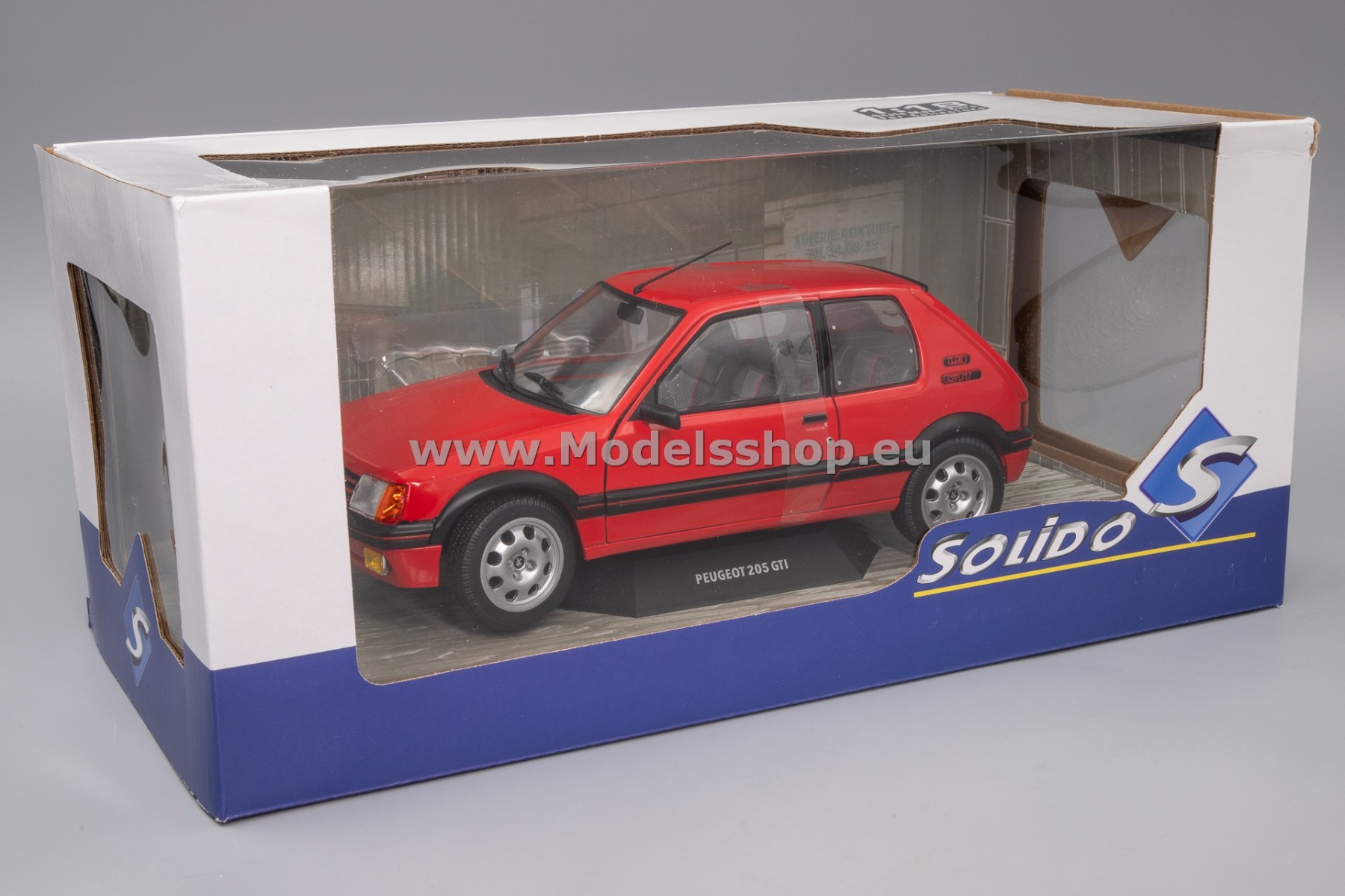 Solido S1801702 Peugeot 205 GTI 1.9L MK 1, 1988 /red vallelunga/