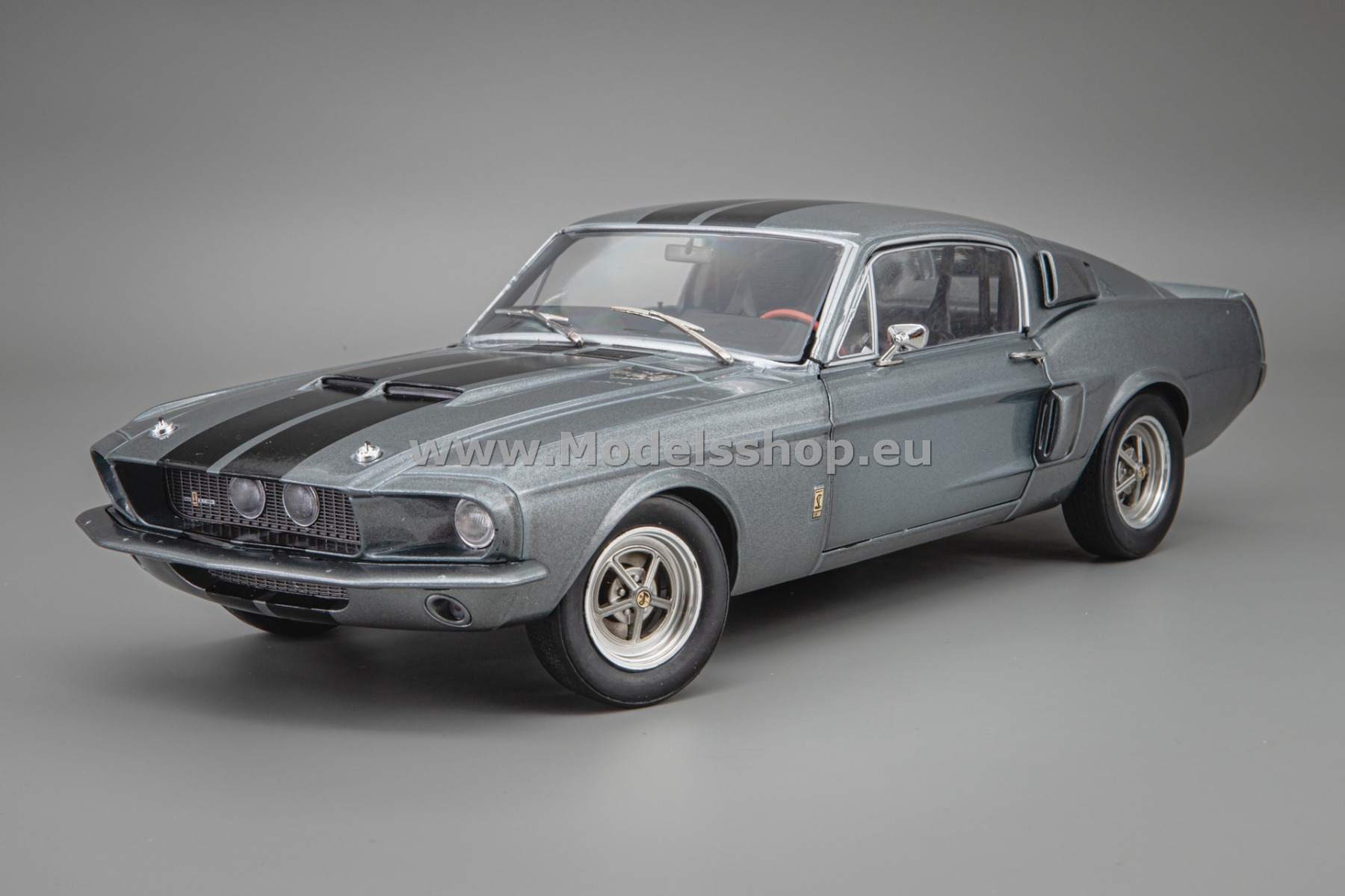 Solido S1802905 Ford Mustang Shelby GT500, 1967 /Metallic Grey w. black stripes/  