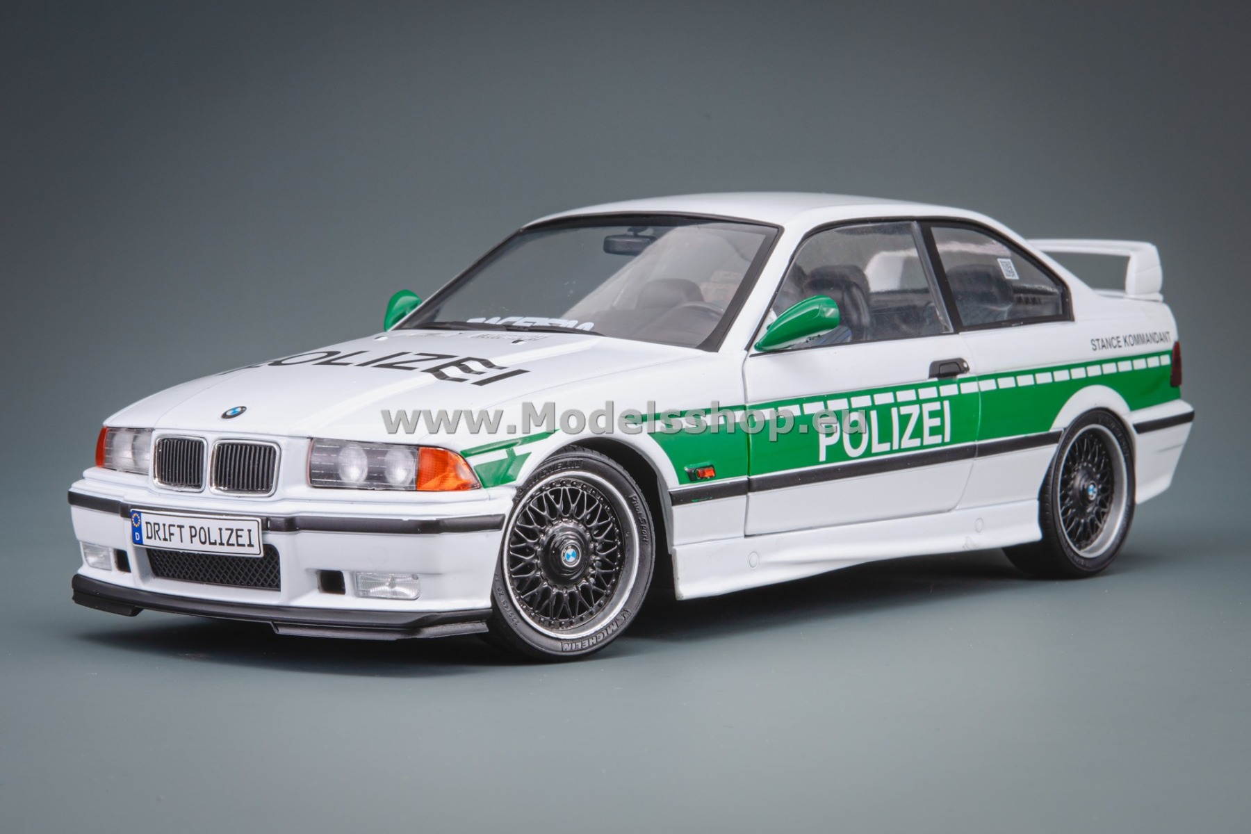 Solido S1803915 BMW E36 M3 Coupe SOLIDO Works Drift Police, 1991 /white - green/
