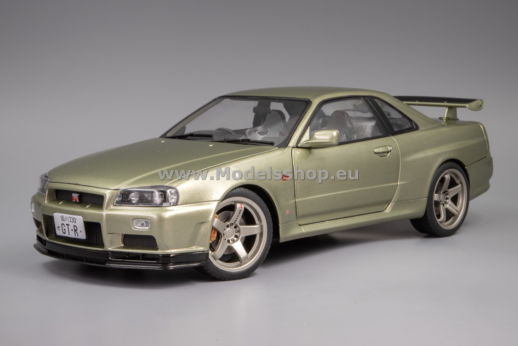 Solido S1804308 Nissan GT-R R34 Skyline, 1999 /light green metallic/