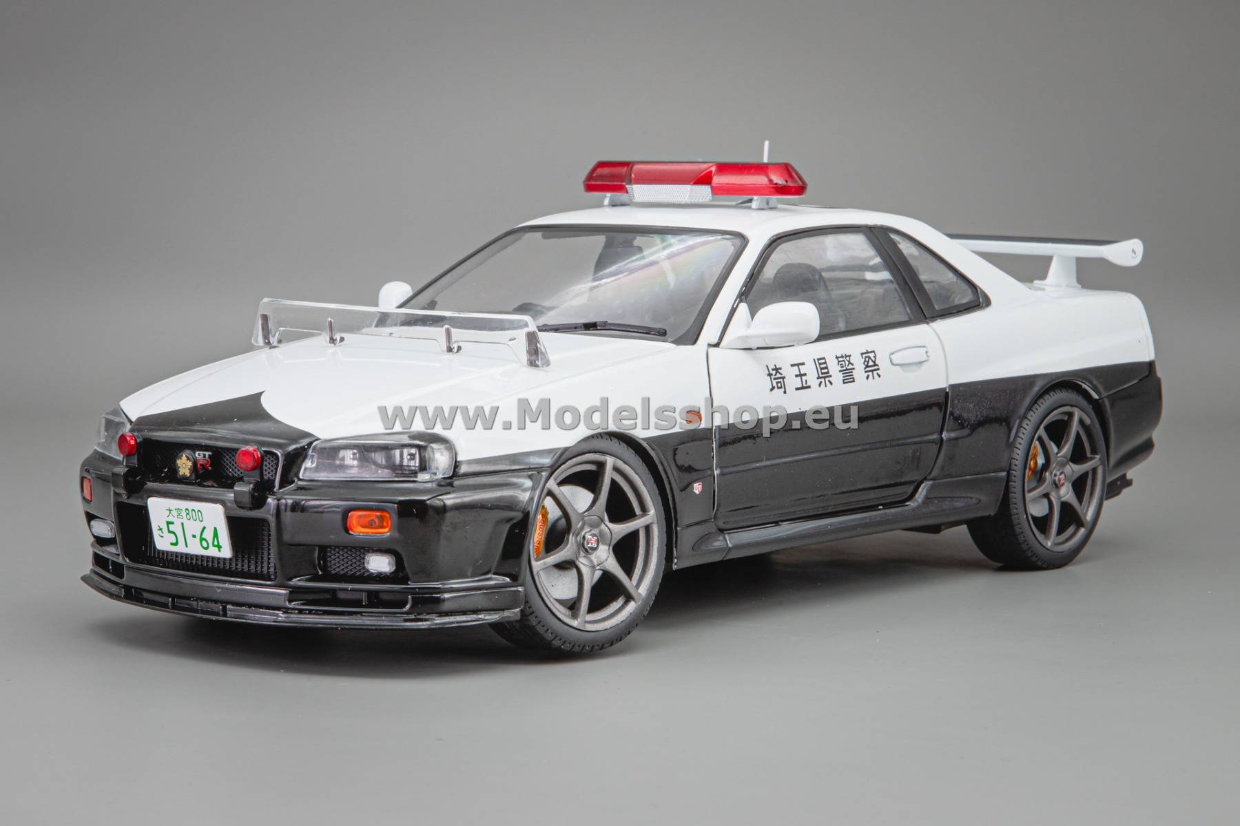 Solido S1804317 Nissan Skyline GT-R (BNR34), 1999, Japanese Police /white/
