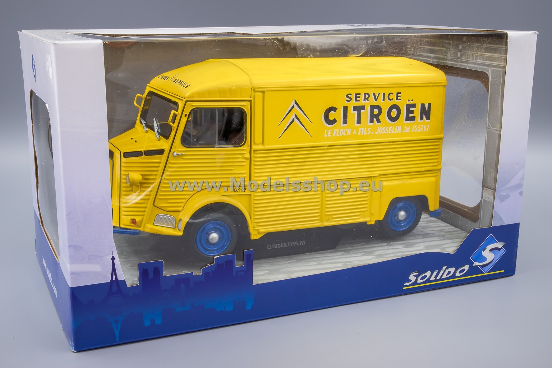1/18 シトロエン タイプHY 1969 イエロートラック CitroenHY CITROËN TYPE HY -MICHELIN - 1969 - Solido