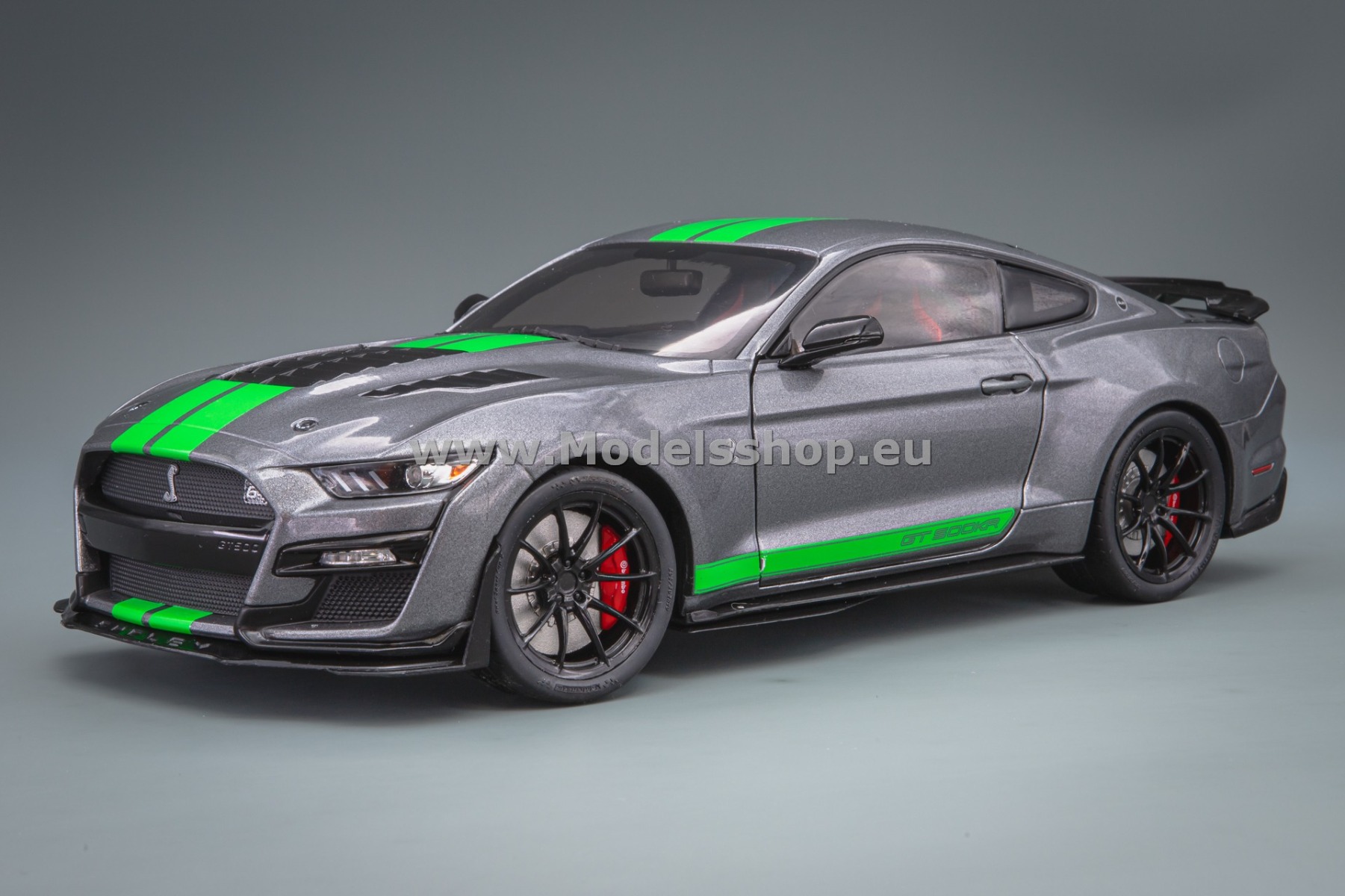 Solido S1805911 Ford Mustang Shelby GT500, 2020 /carbon grey - neon green/