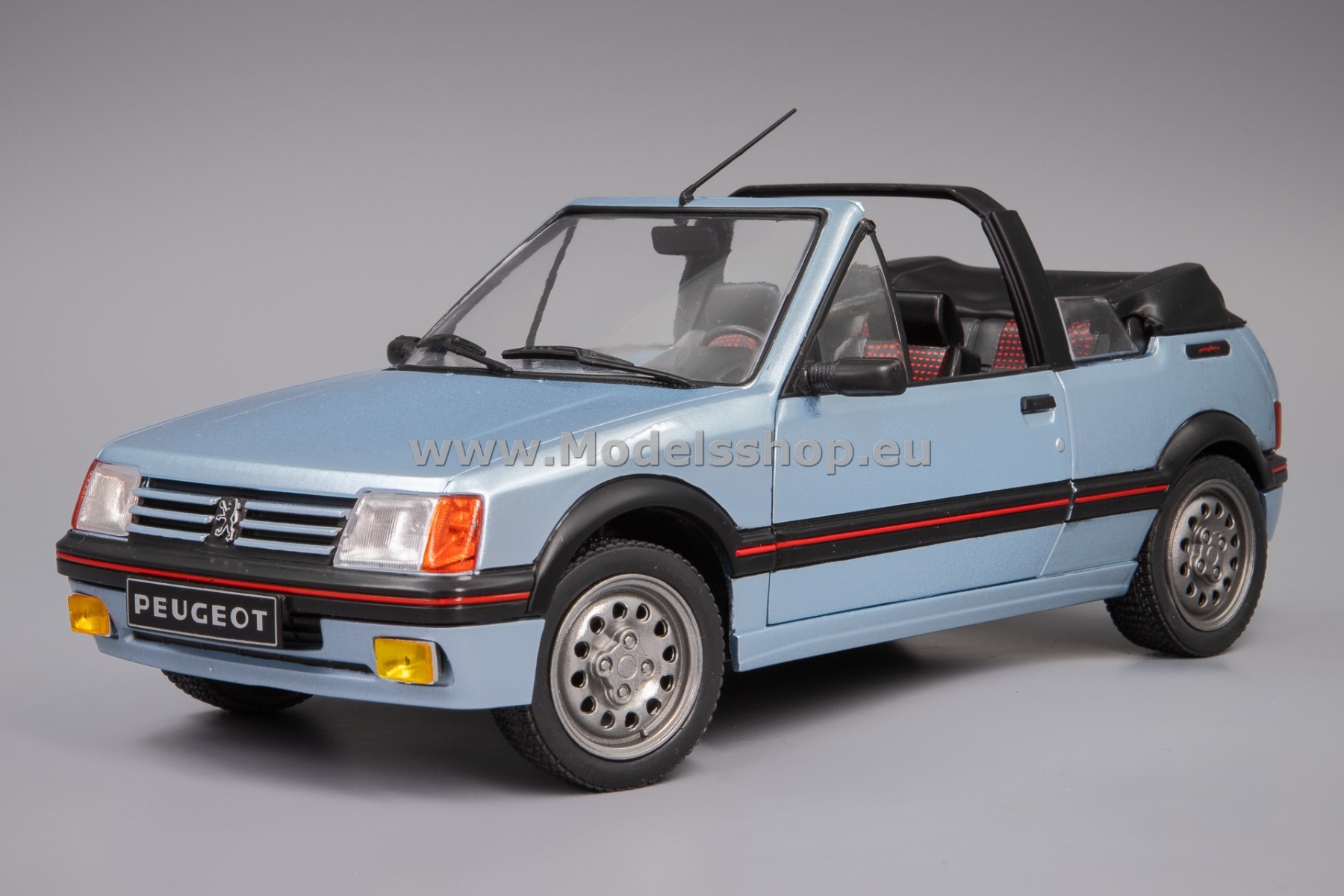 Solido S1806203 Peugeot 205 CTI MK1 Cabrio, 1989 /bleu azzuro/