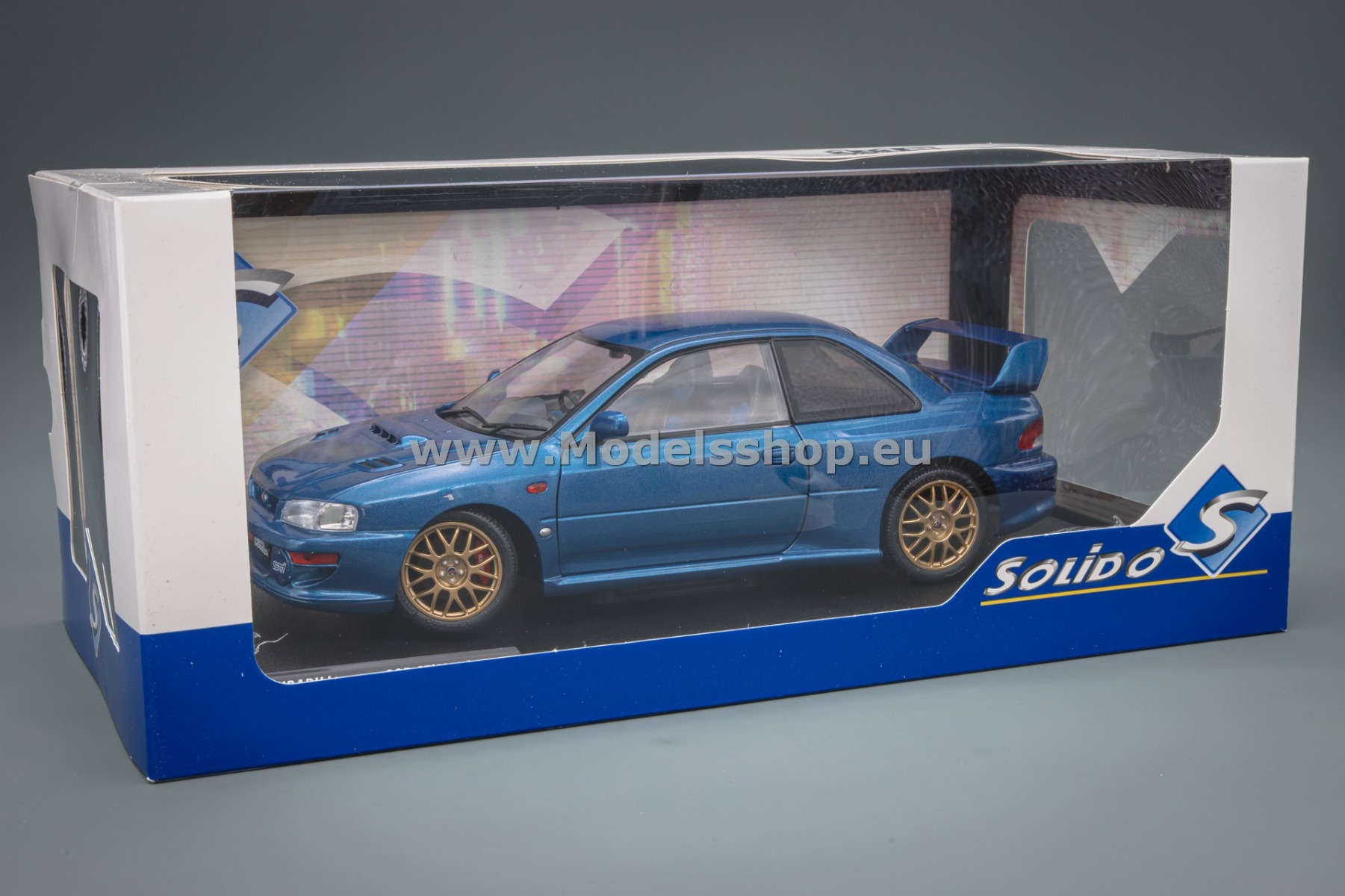 Solido S1807401 Subaru Impreza WRX 22B STi, 1998 /Sonic Blue/
