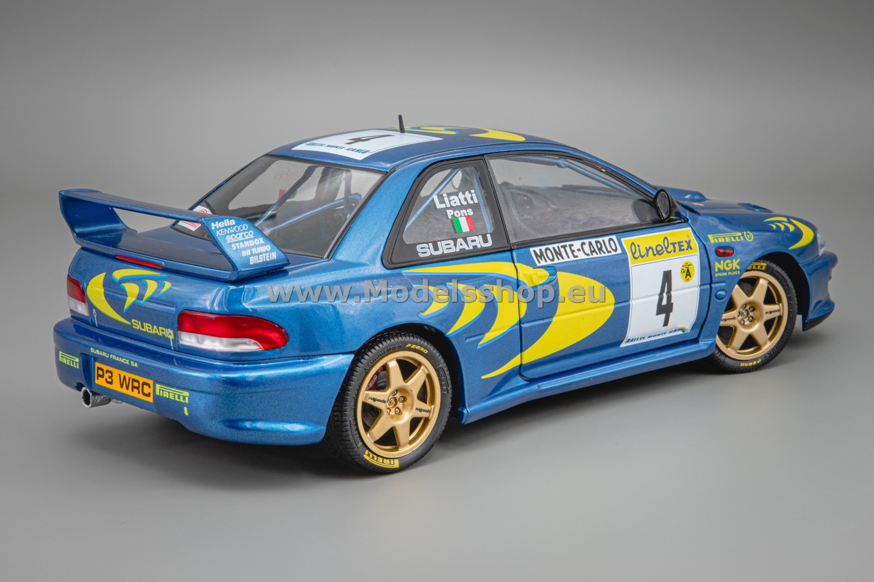 Solido S1807405 Subaru Impreza S5 WRC (22B), No.4, Rally WM