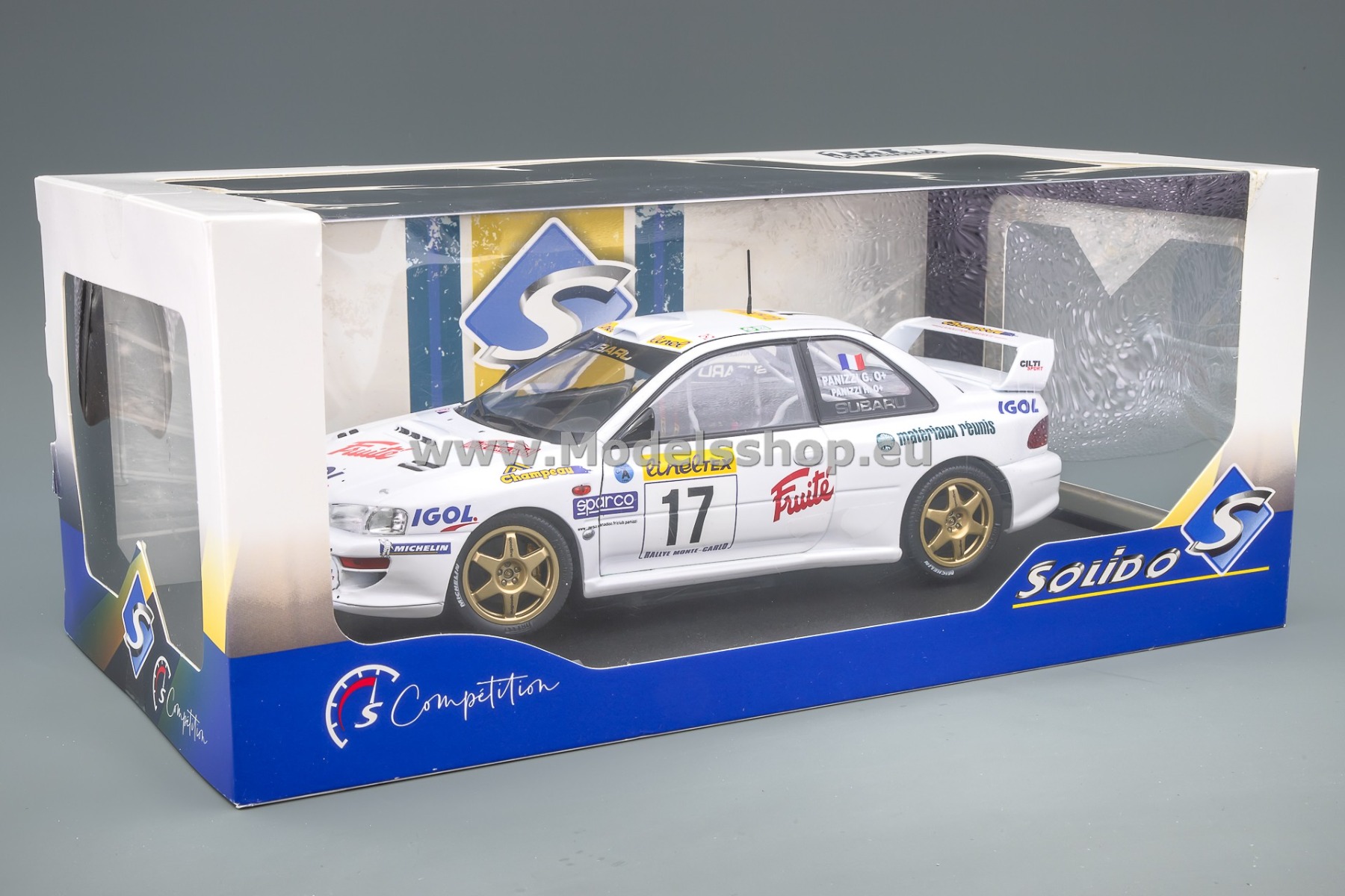 【ヴィンテージ】Solido マセラティ 3.5 Haute Fidelite Solido S1807407 Subaru Impreza S5 WRC99 22B, No.17, Rallye Monte