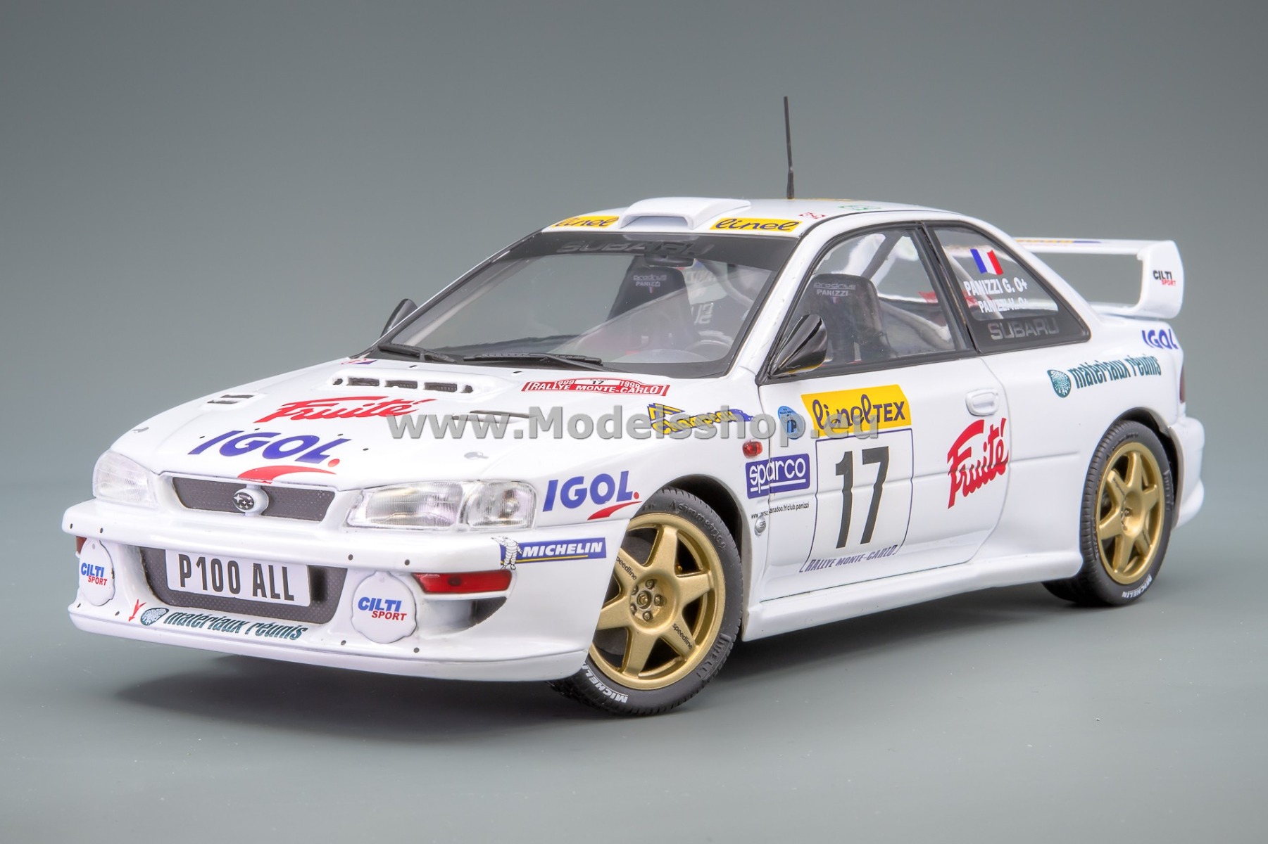 Solido S1807407 Subaru Impreza S5 WRC99 22B, No.17, Rallye Monte Carlo 1999, Panizzi/Panizzi