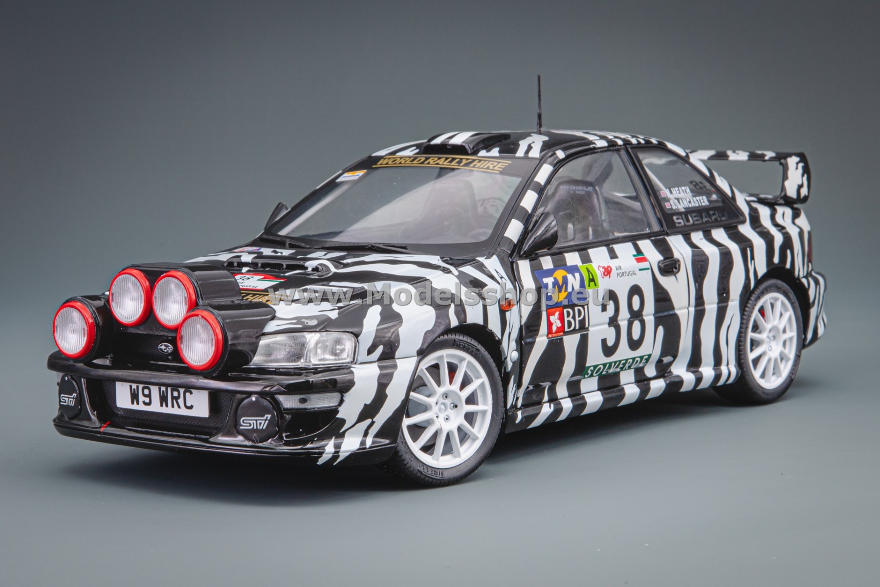 Solido S1807409 Subaru Impreza S5 WRC99, No.38, TAP Rally Portugal 2001, N.Heath - S.Lancaster