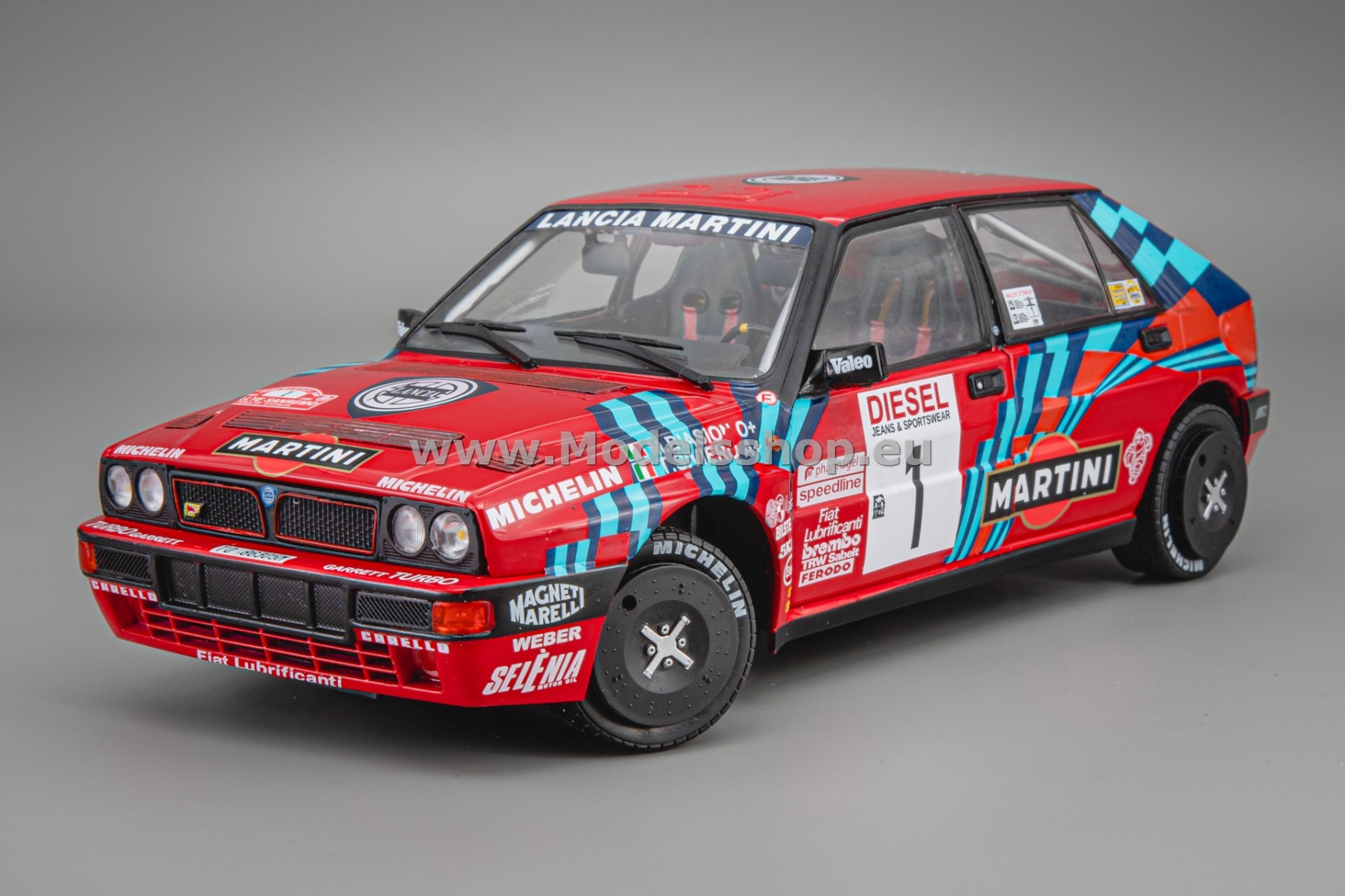 Solido S1807808 Lancia Delta HF Integrale, No.1, Rally San Remo 1989, M.Biasion - T.Siviero