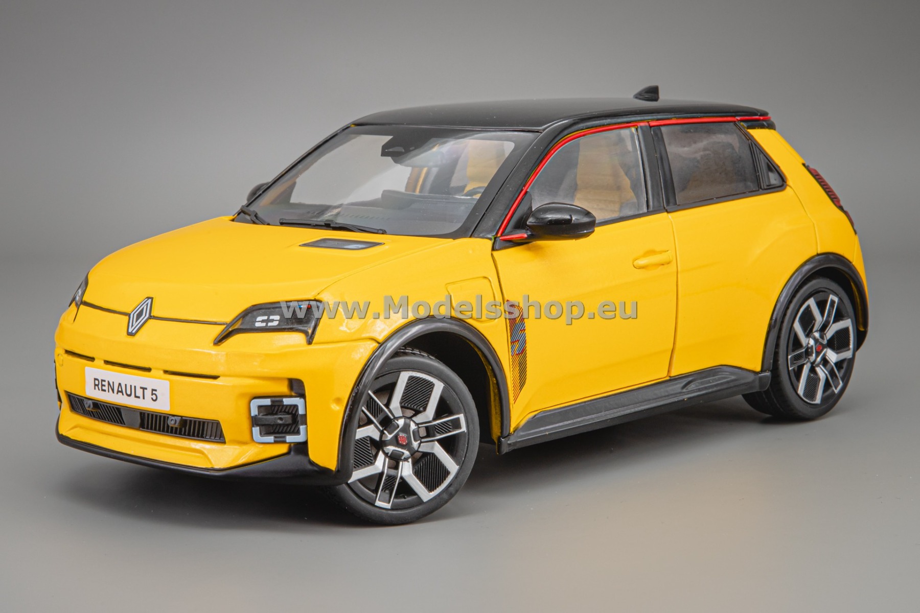 Solido S1812602 Renault 5 E-Tech, 2024 /Jaune Pop - yellow/
