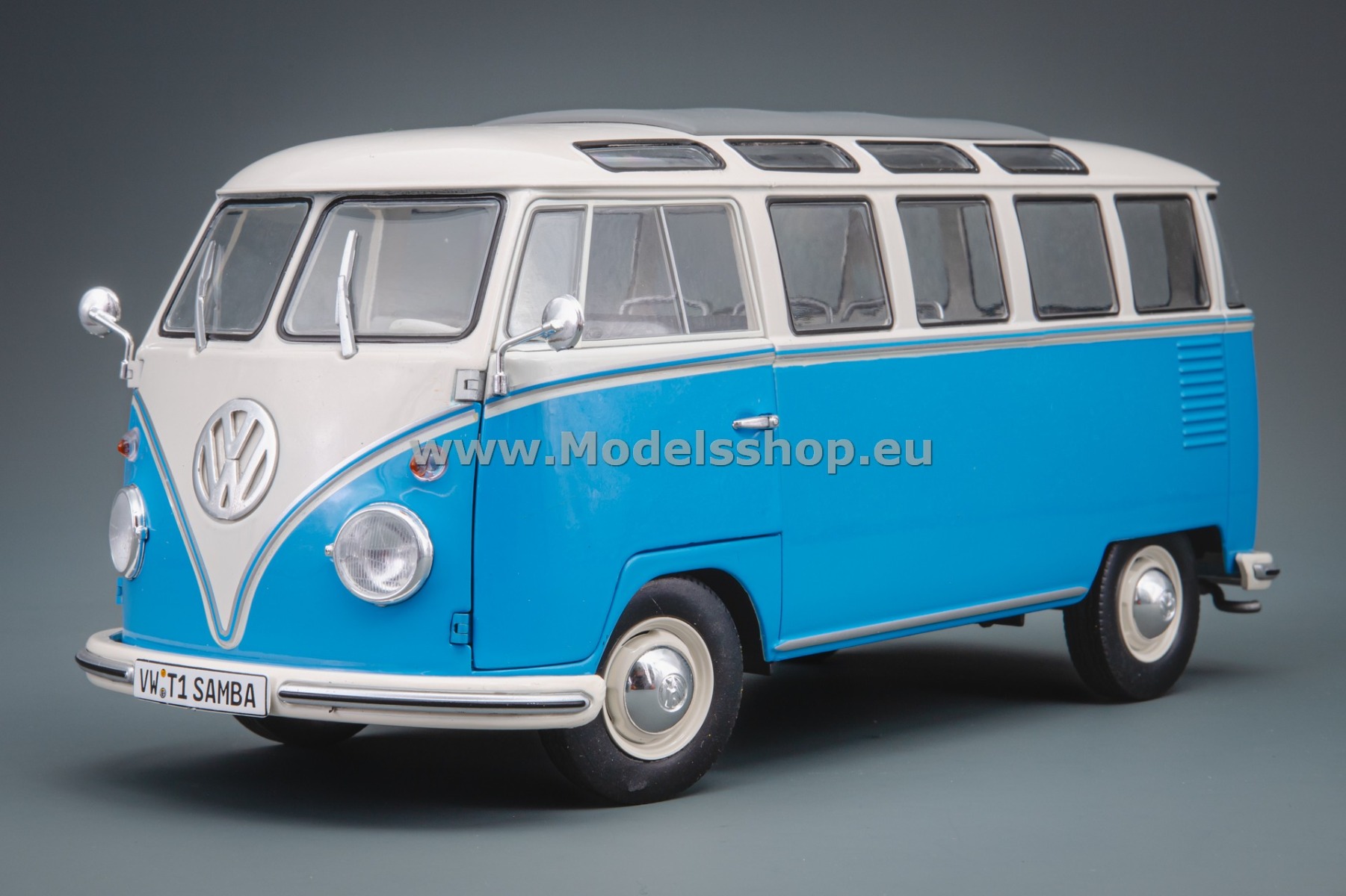 VW / Volkswagen T1 Samba, 1962 /blue - white/