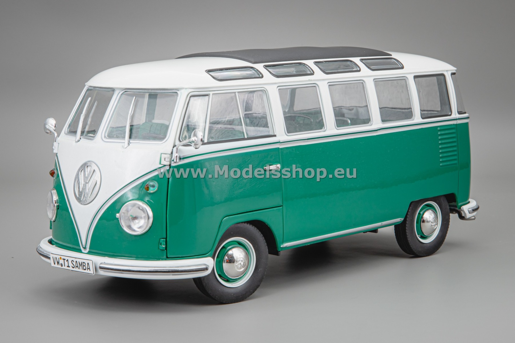 Solido S1813403 Volkswagen / VW T1 Samba bus, 1962 /green - white/