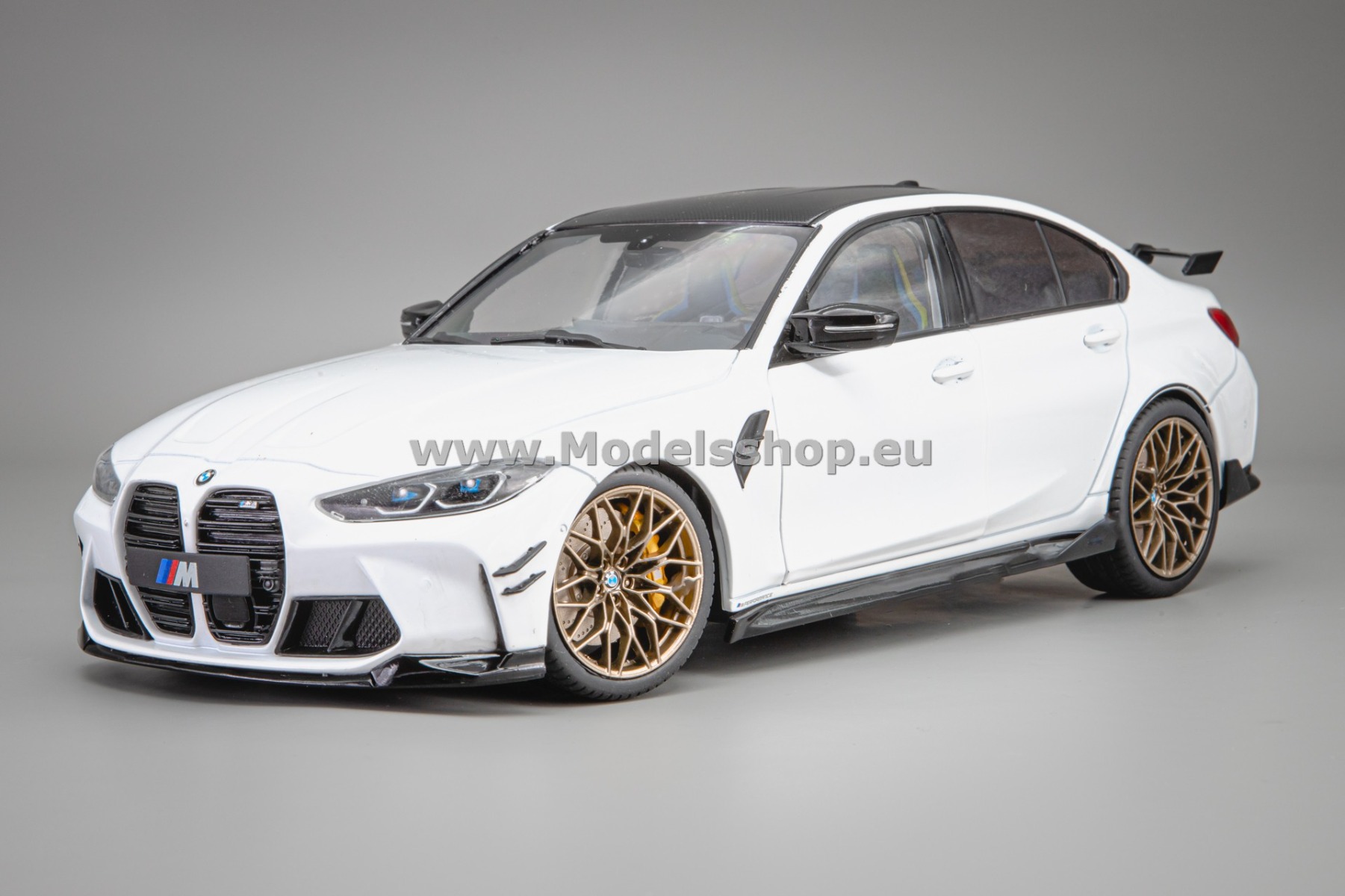 Solido S1814301 BMW  M3 (G80) Performance Parts, 2024 /Alpineweiss Uni/