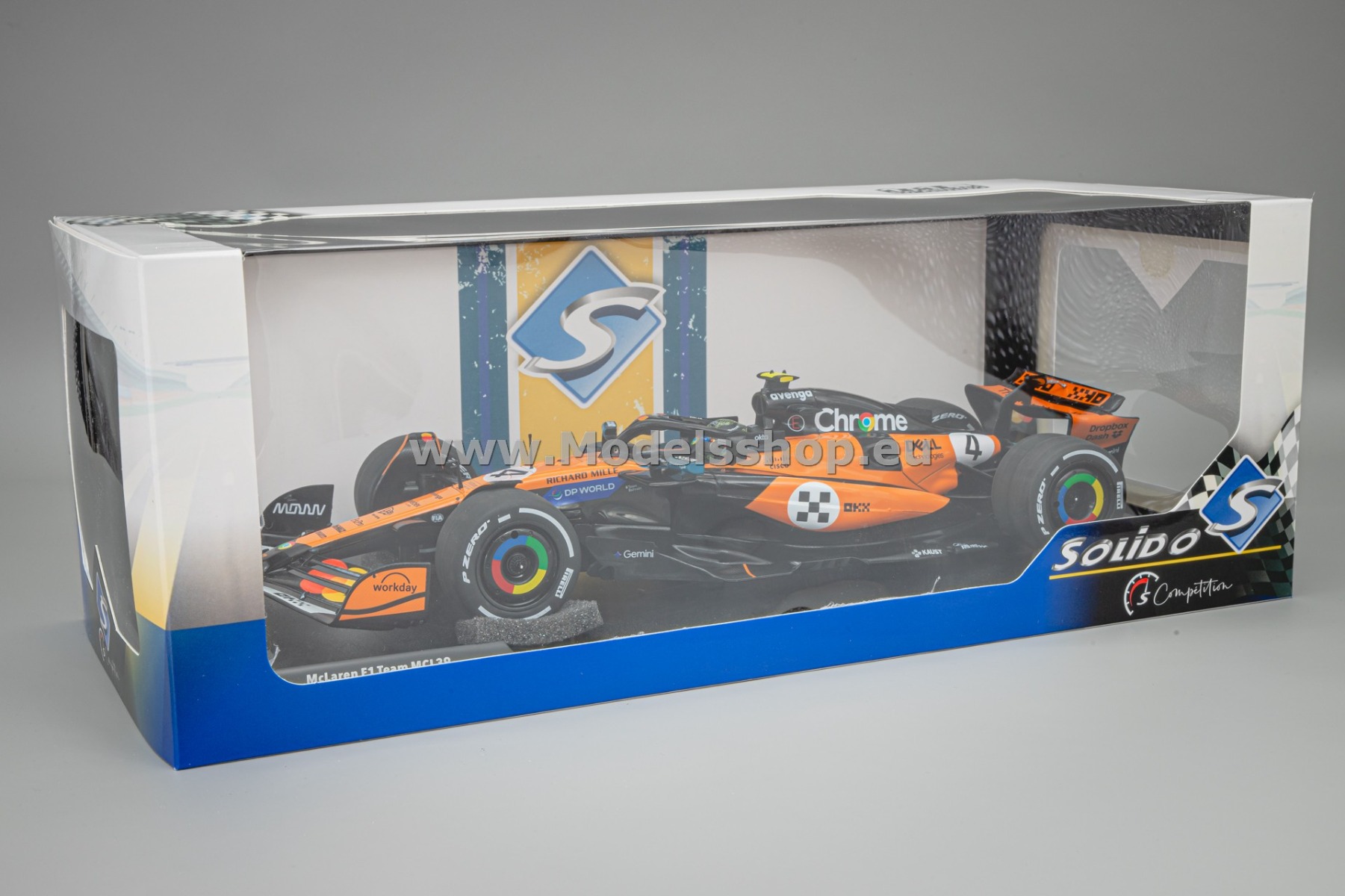 Solido S1818703 McLaren MCL39 F1, No.4, Formula 1 GP Monaco 2025
