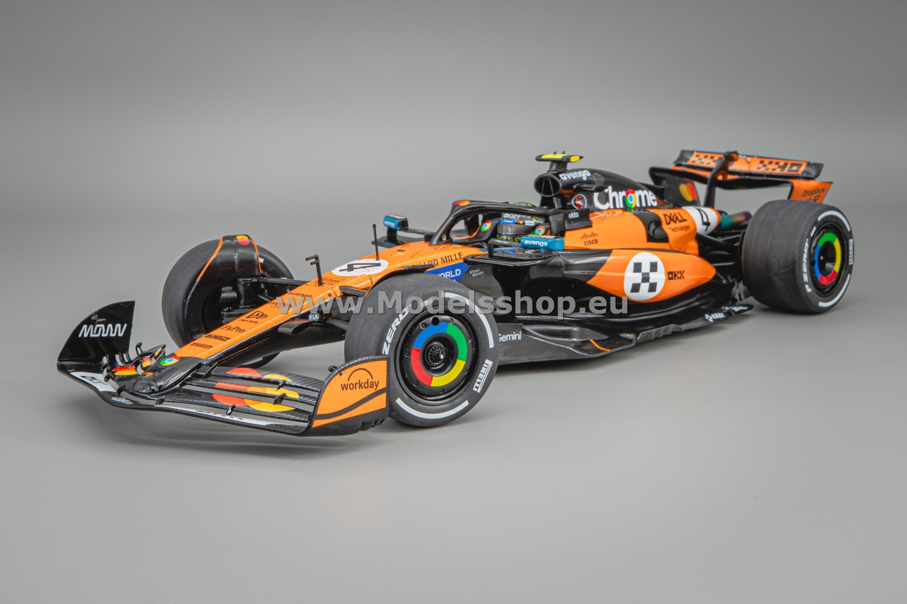Solido S1818703 McLaren MCL39 F1, No.4, Formula 1 GP Monaco 2025, L.Norris