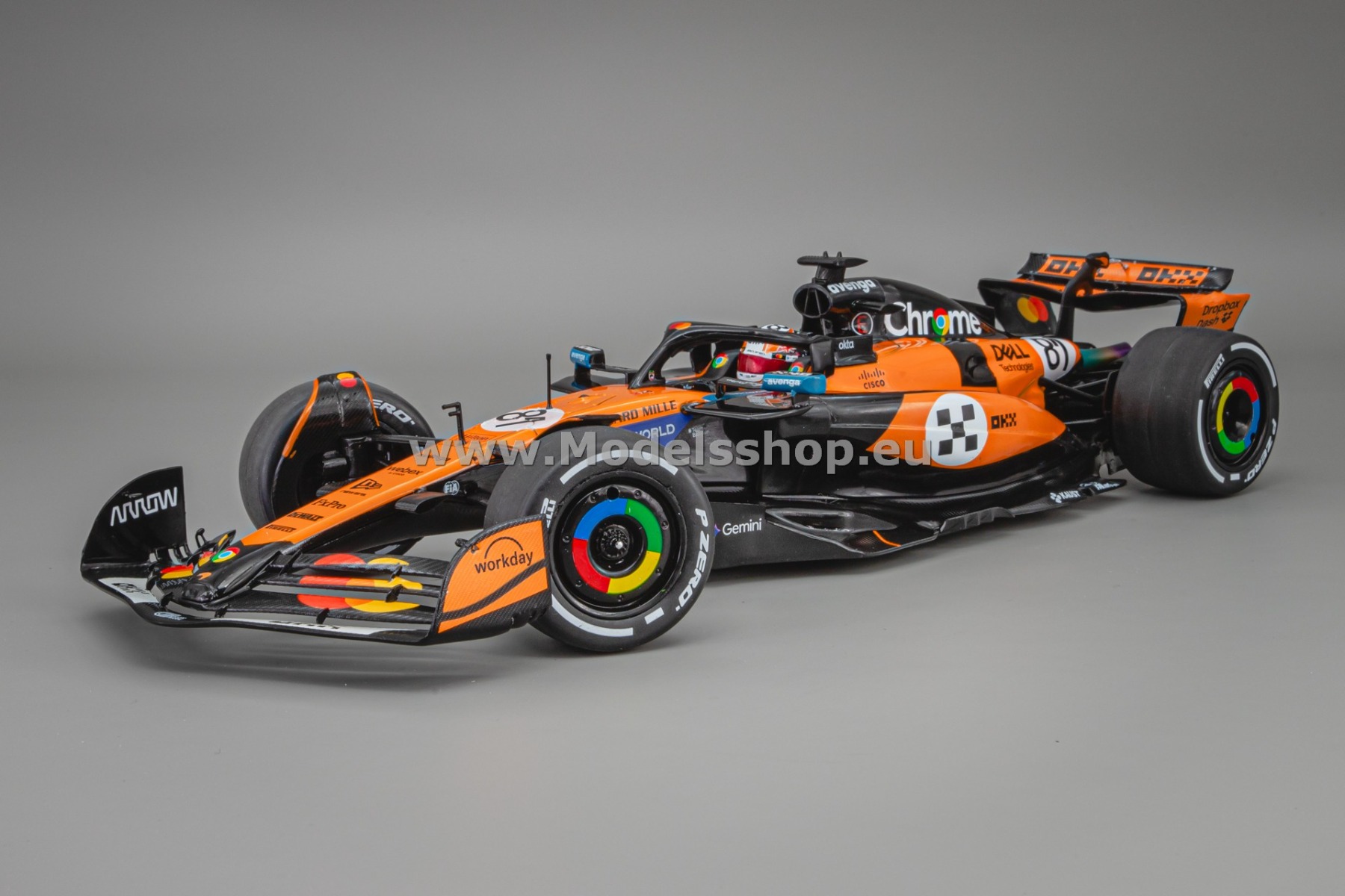 Solido S1818704 McLaren MCL39 F1, No.81, Formula1 GP Monaco 2025, O.Piastri