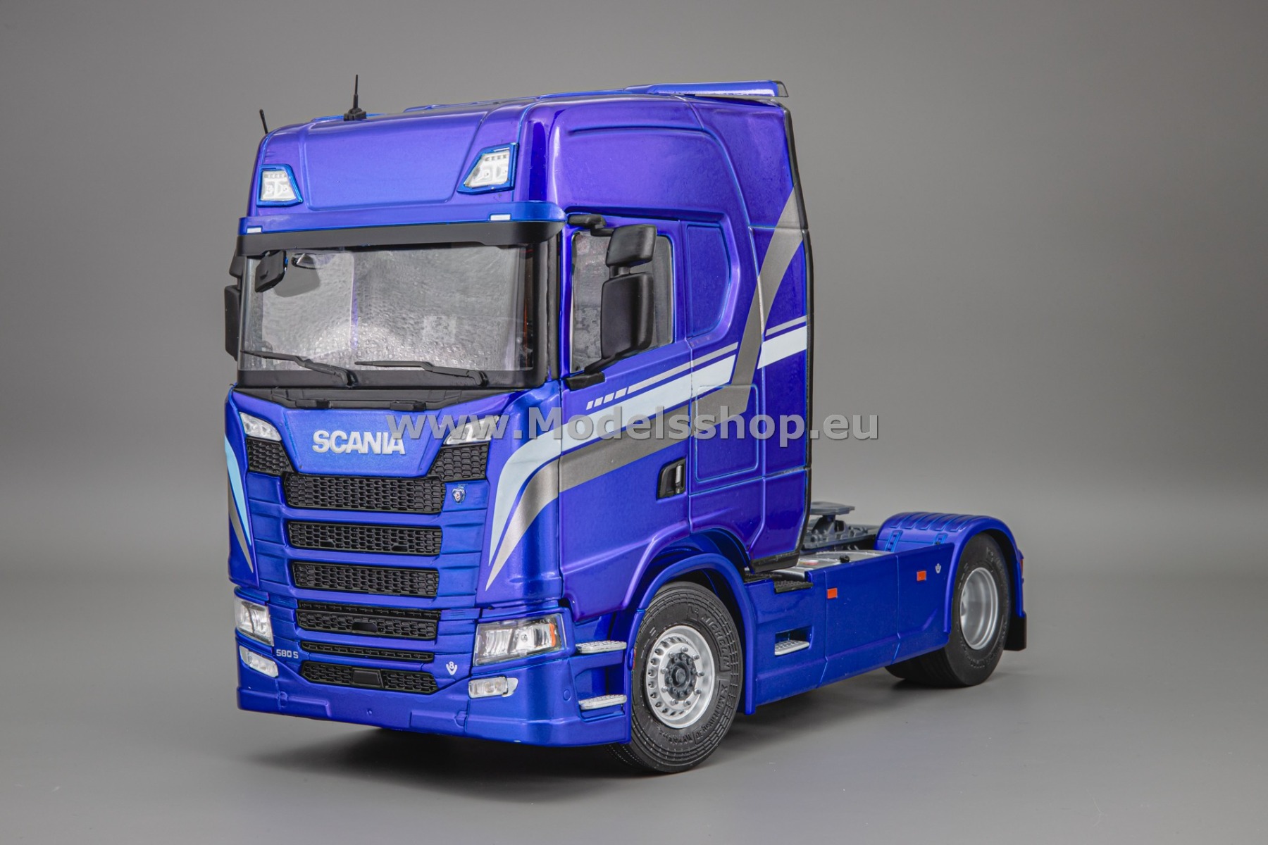 Solido S2400308 Scania 580S HighLine tractor truck, 2023 /Blue metallic/