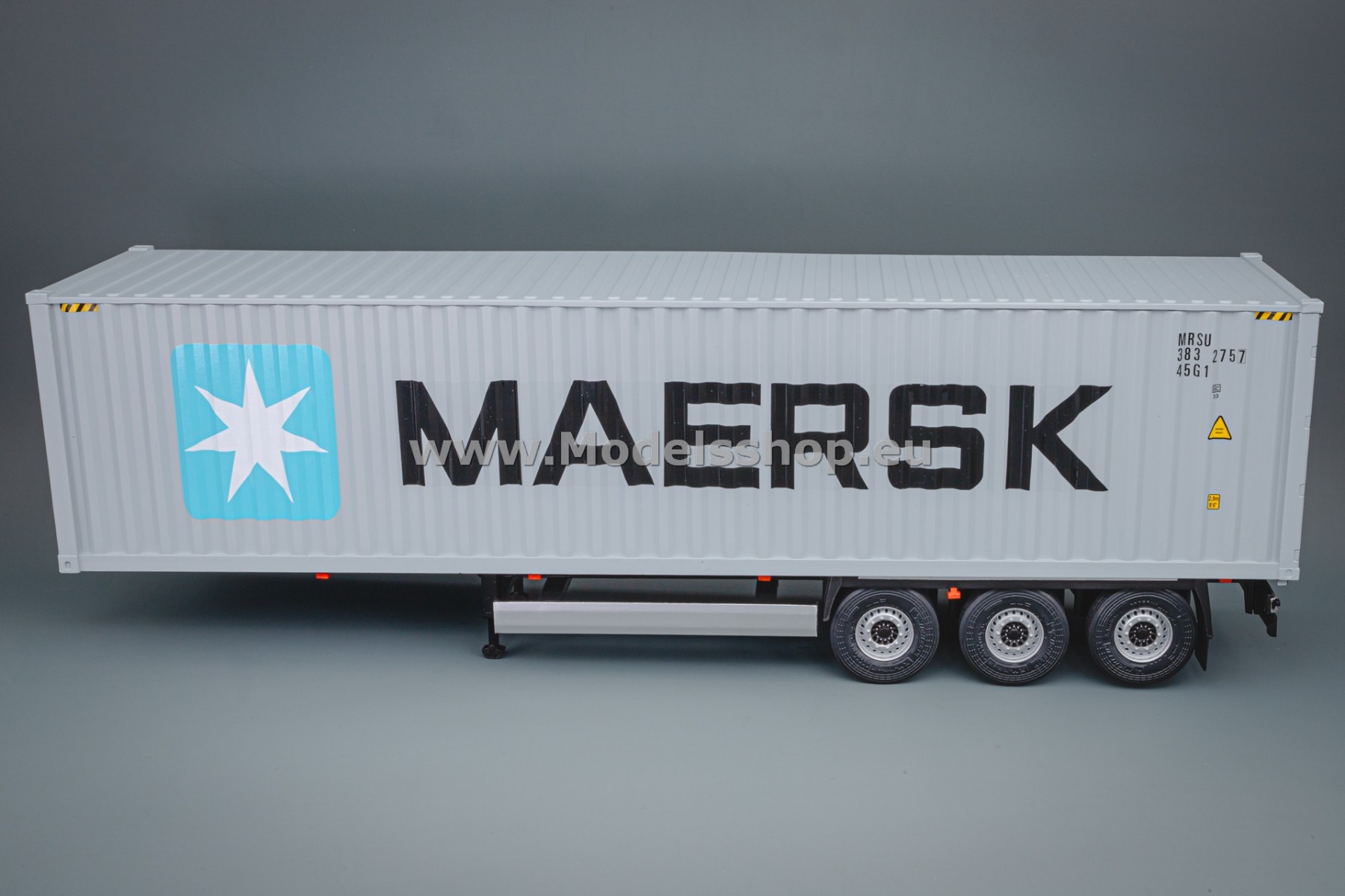 SOLIDO 1:24 Remorque Container MAERSK – Gris – Collection Miniature – Dès 14 Ans