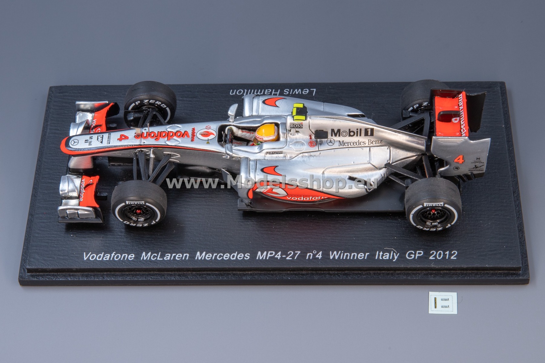 Spark S3047 McLaren MP4-27, No.4, Winner Italy GP 2012 Lewis Spark S3047 McLaren MP4-27, No.4, Winner Italy GP 2012 Lewis