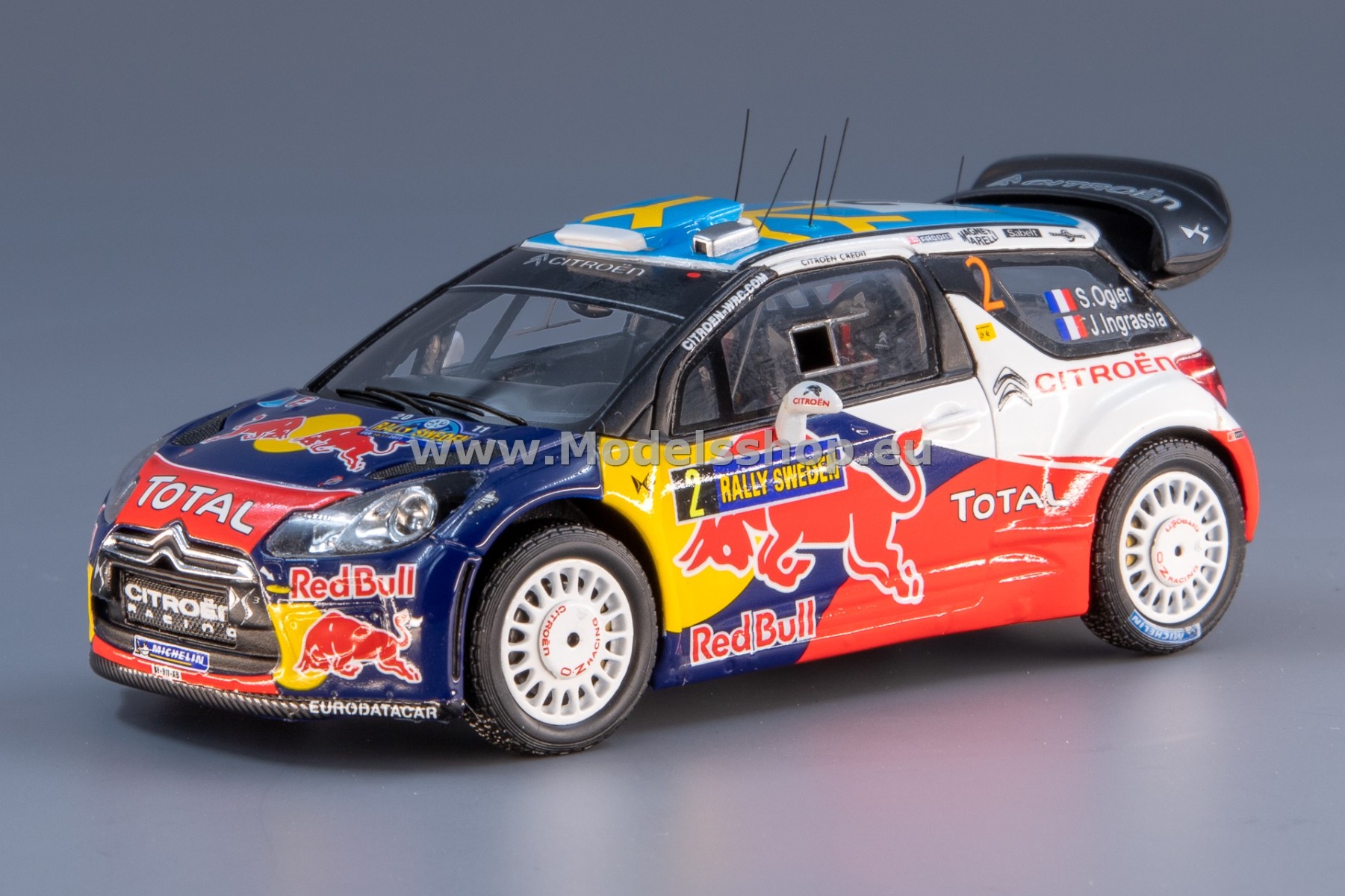 Spark S3301 Citroen DS3 WRC No.2 4th Rally Sweden 2011, S.Ogier - J.Ingrassia