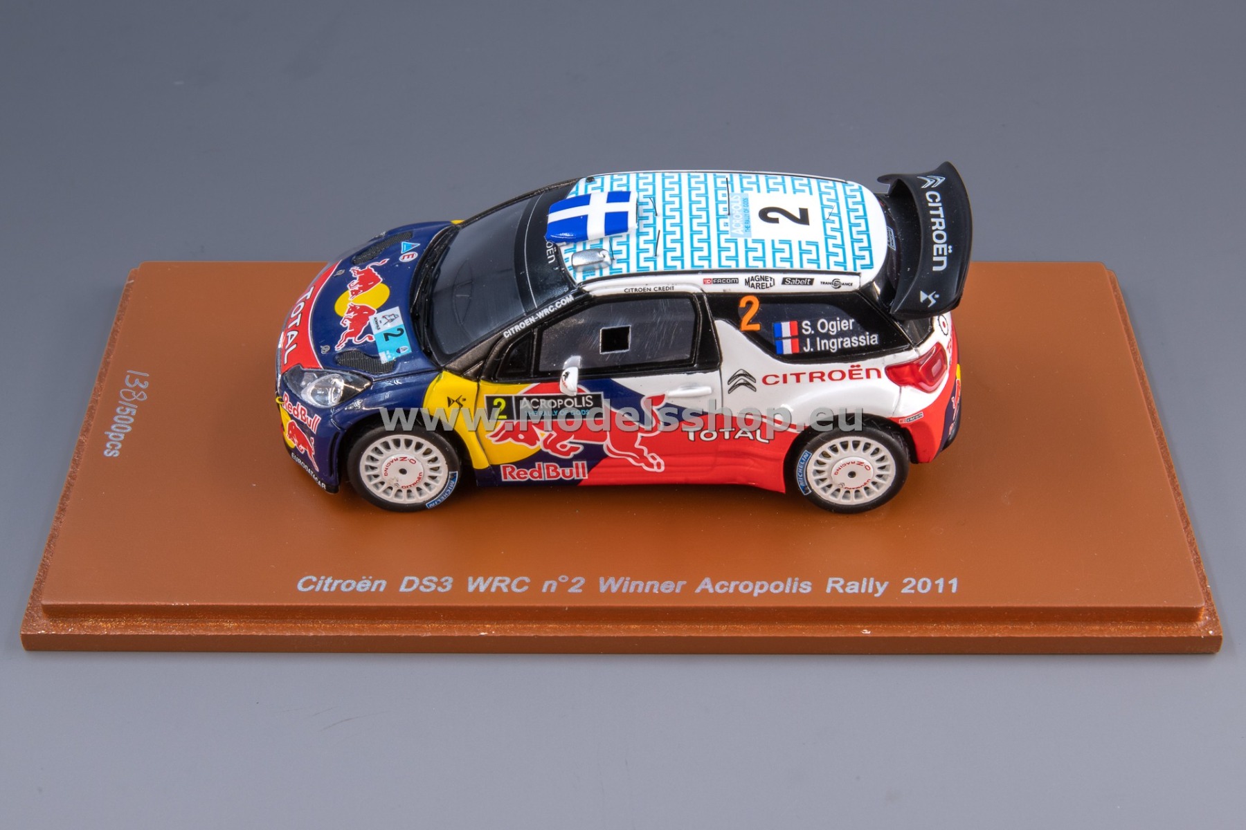 Spark S3310 Citroen DS3 WRC, No.2, Winner Rally Acropolis