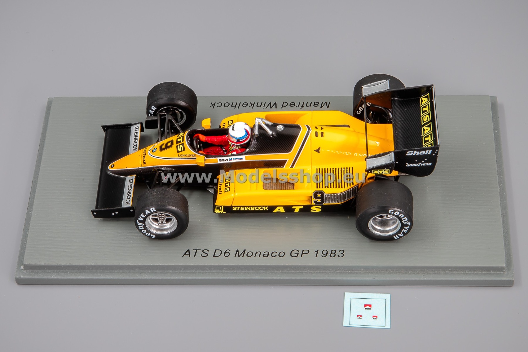 Spark S3921 ATS D6 Formula 1, No.9 Monaco GP 1983, Manfred Spark S3921 ATS D6 Formula 1, No.9 Monaco GP 1983, Manfred