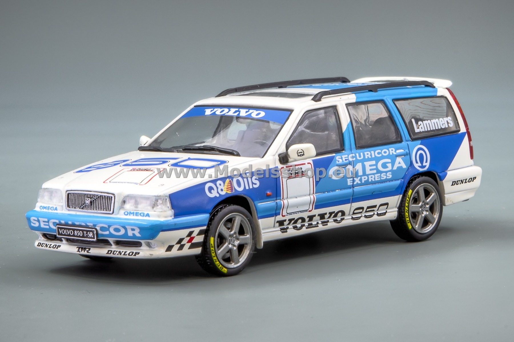Solido S4310604 Volvo 850 T-5R 2.3i 20V Turbo (Omega), 1995 /white/blue/